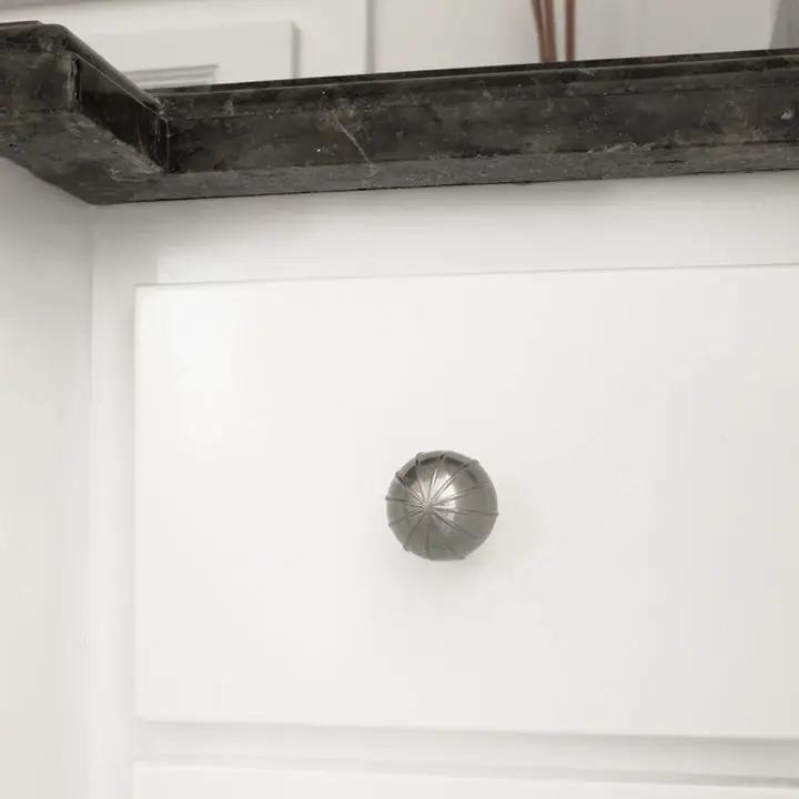 satin nickel knob