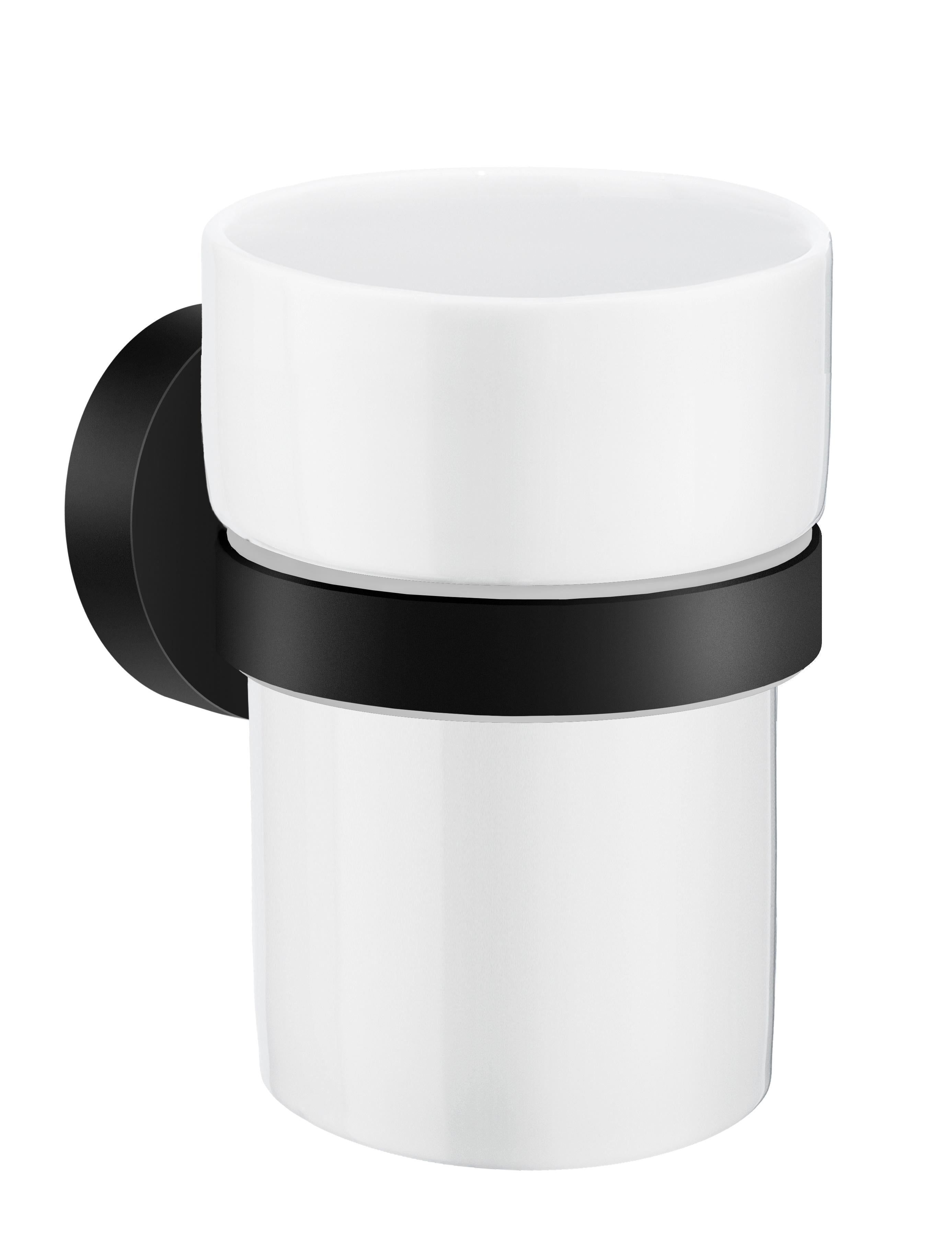 Smedbo Home Holder with Tumbler with Porcelain Tumbler