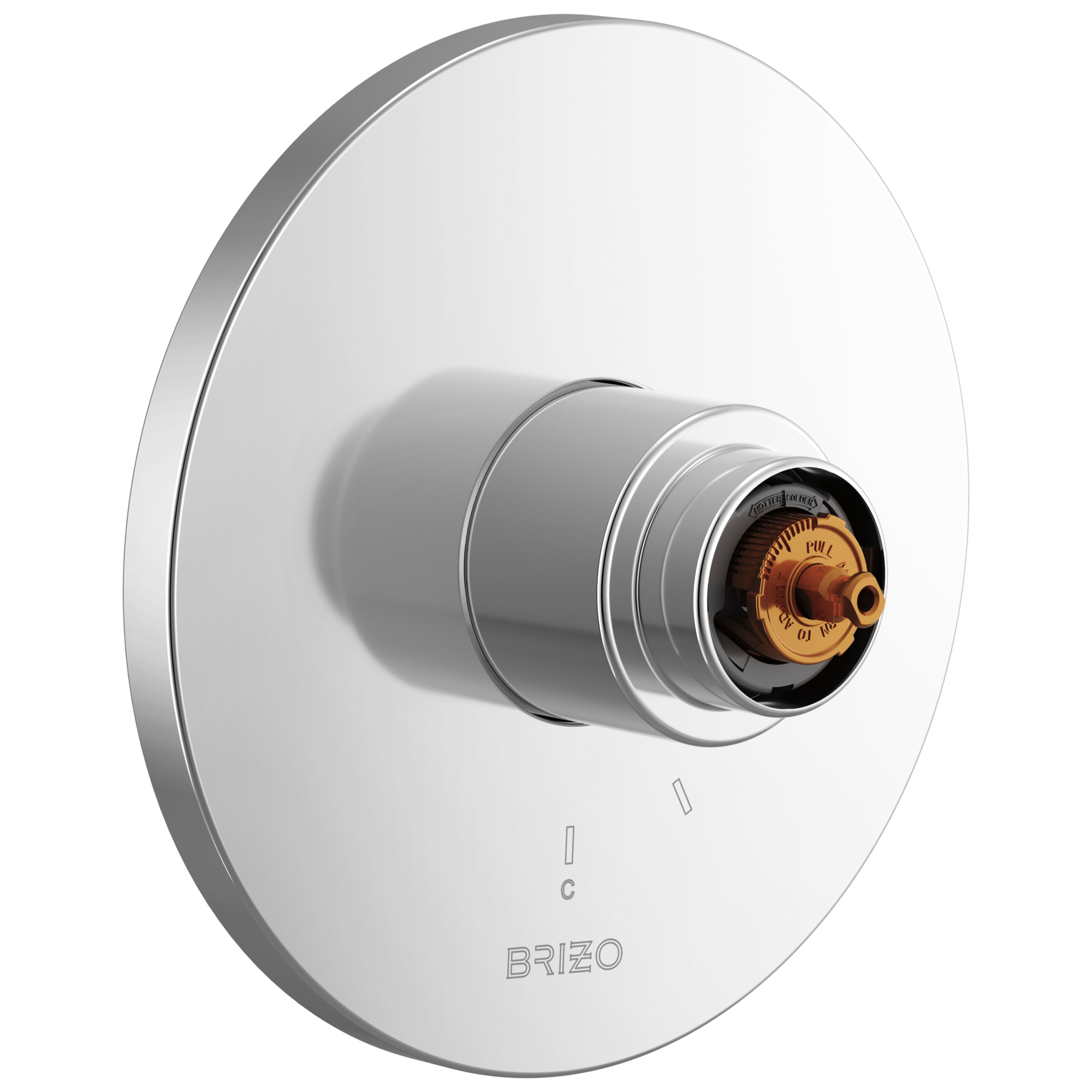 chrome shower valve