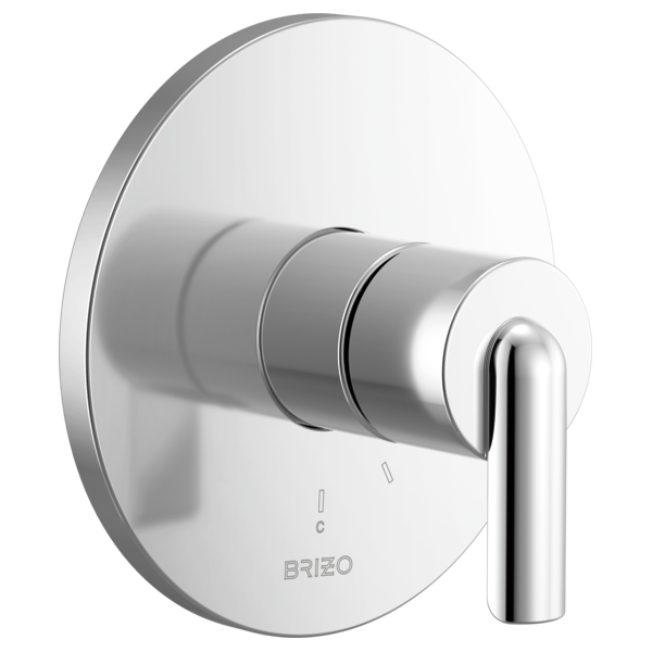 chrome shower valve