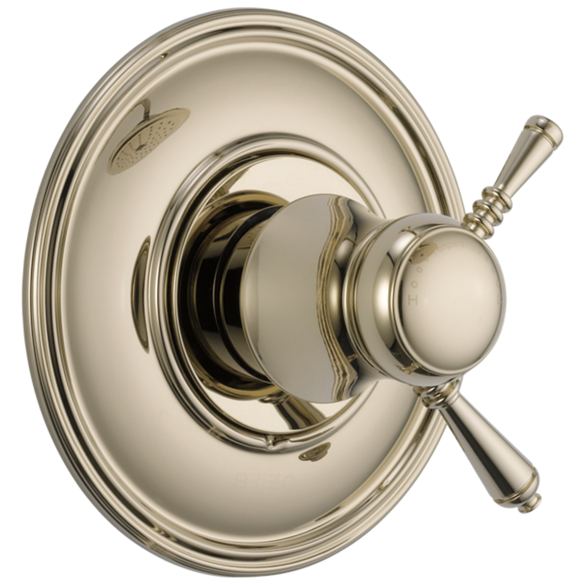 polished nickel thermostatic valve