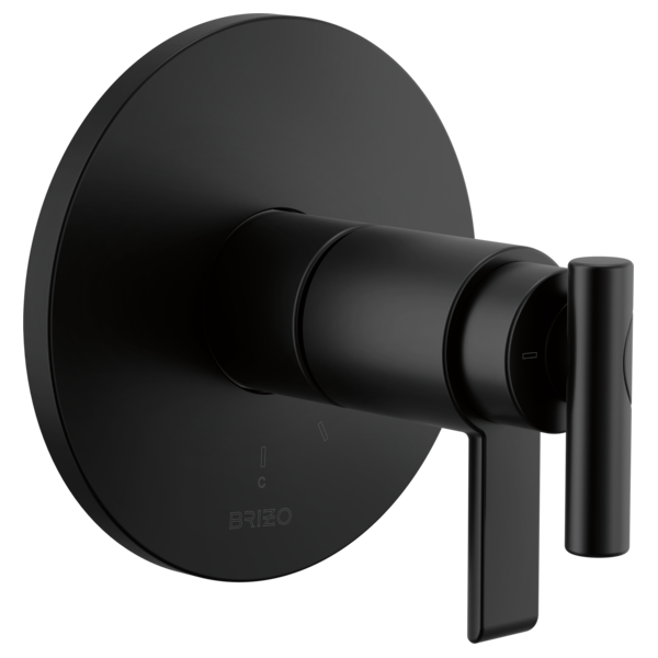 matte black shower valve