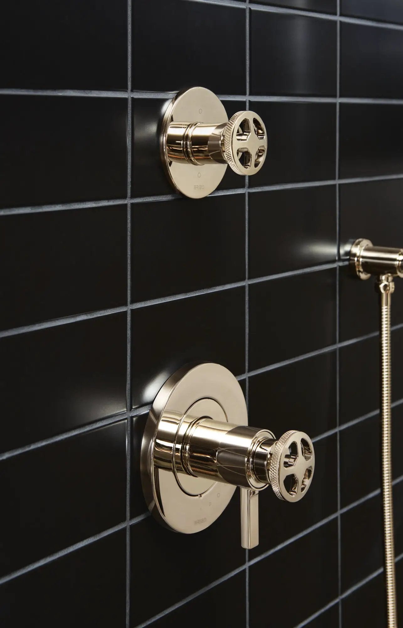 polished nickel thermostatic valve