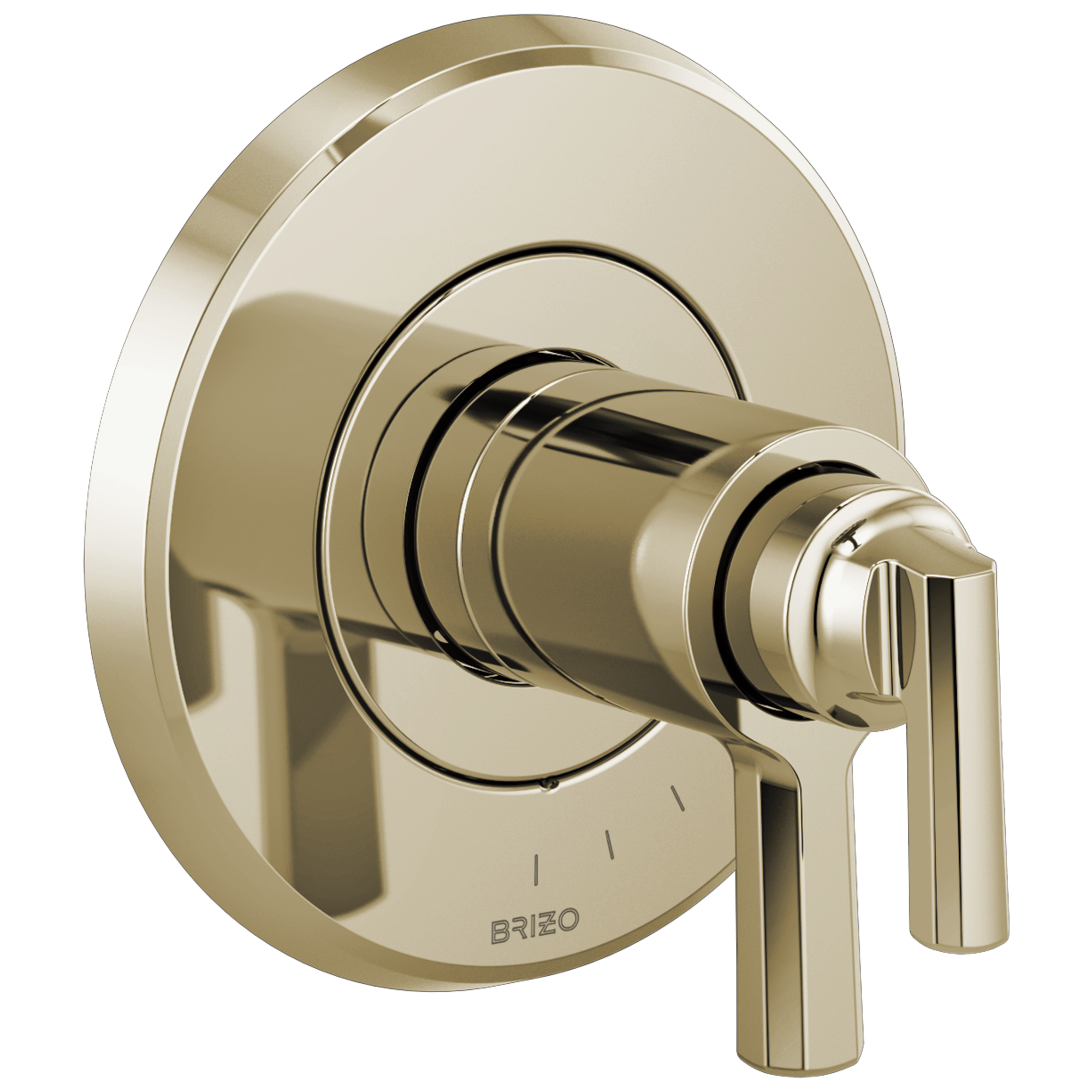 polished nickel thermostatic valve