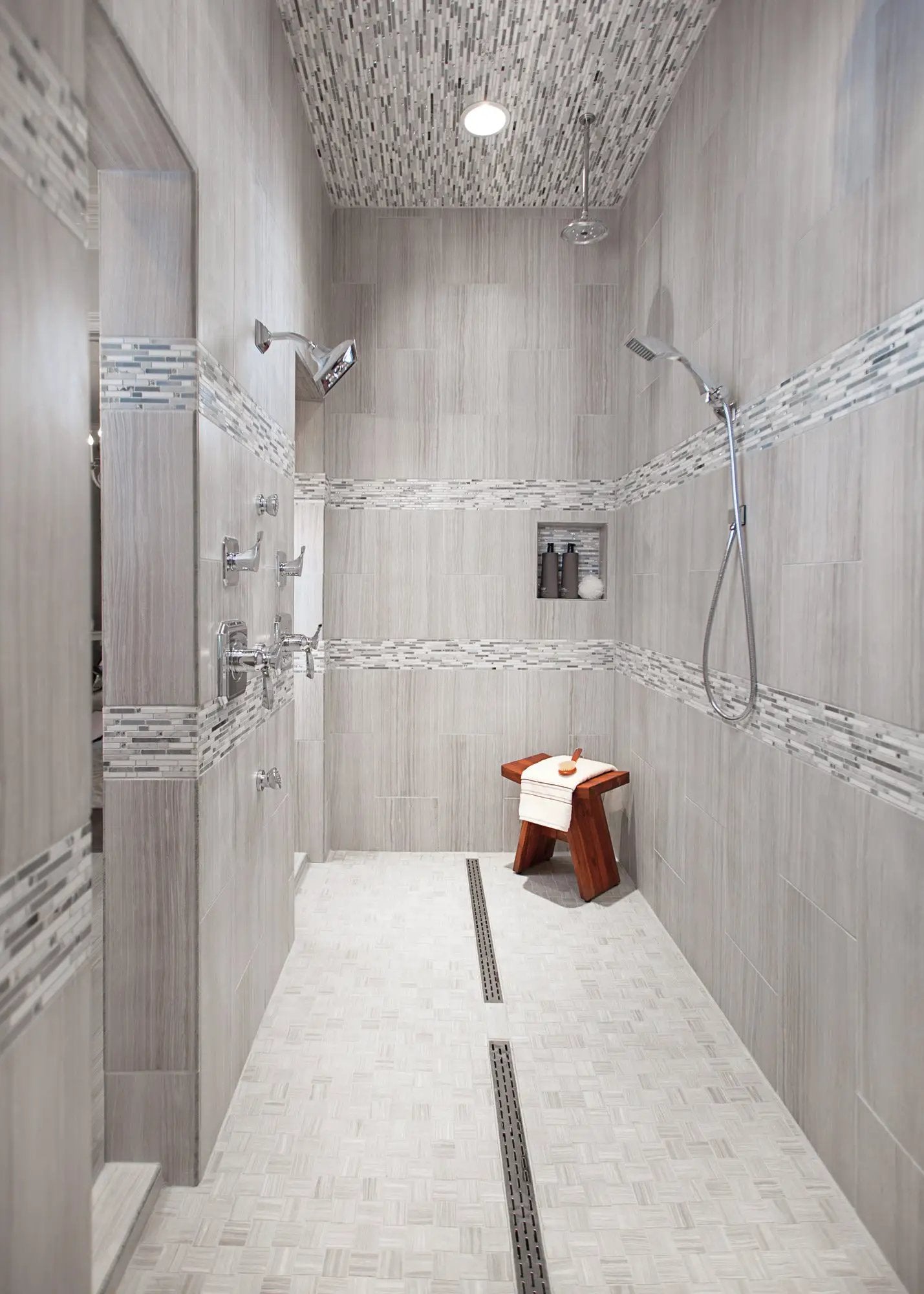 chrome hand shower