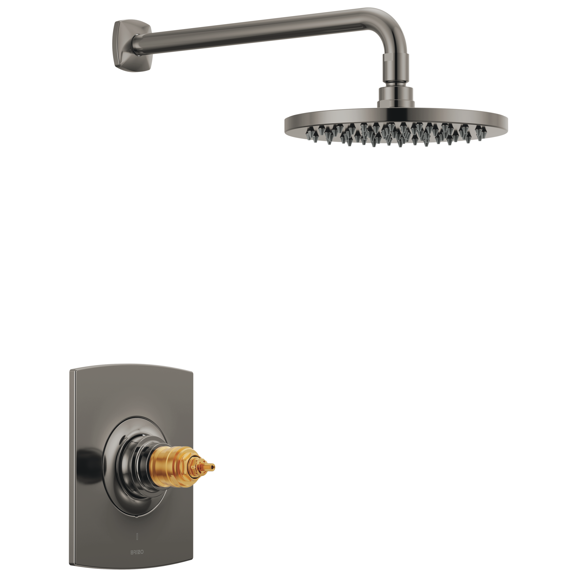 brilliance black onyx thermostatic shower
