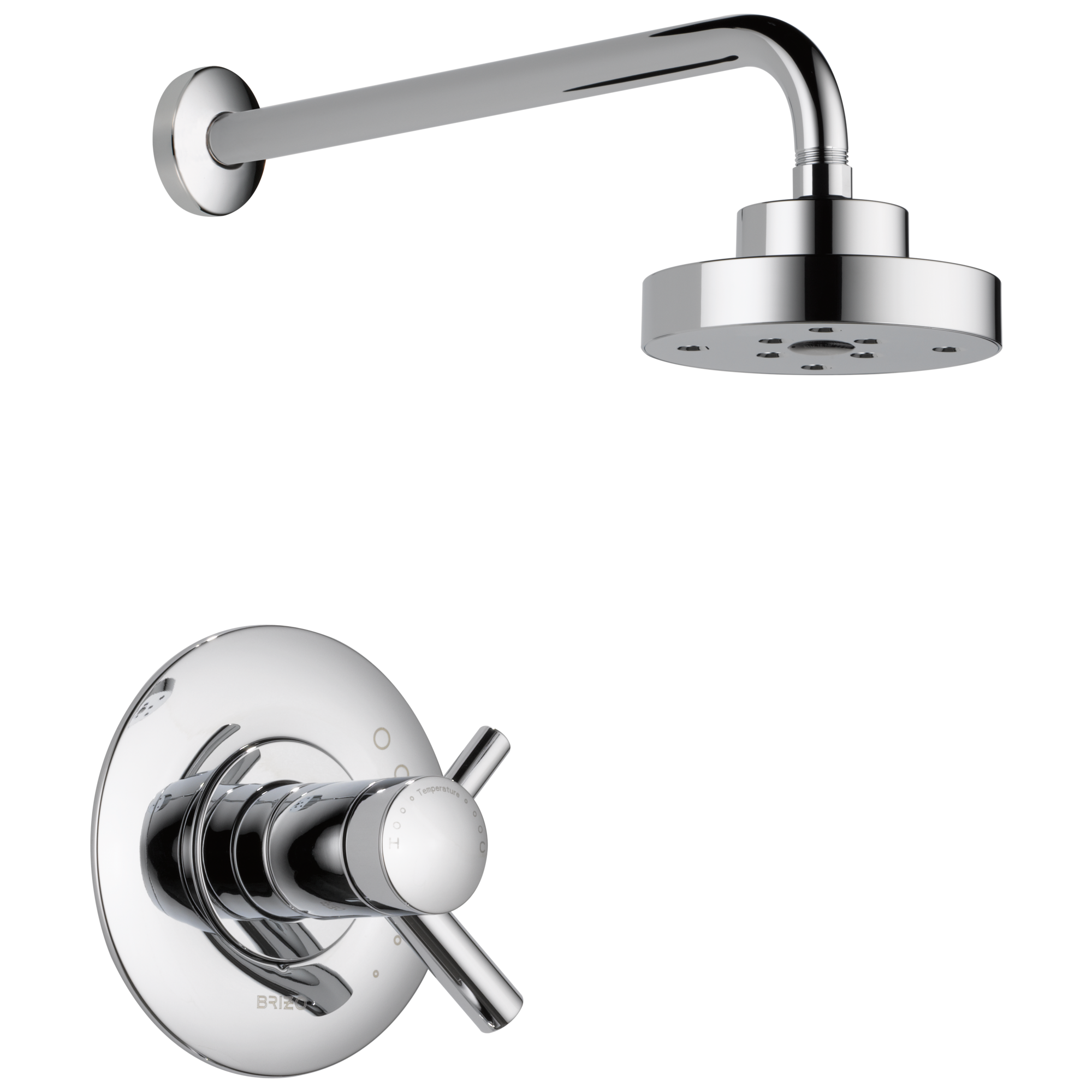 chrome thermostatic shower