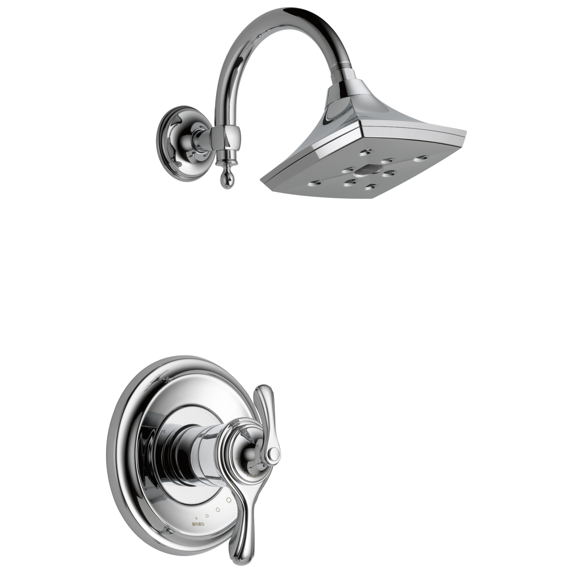 chrome thermostatic shower