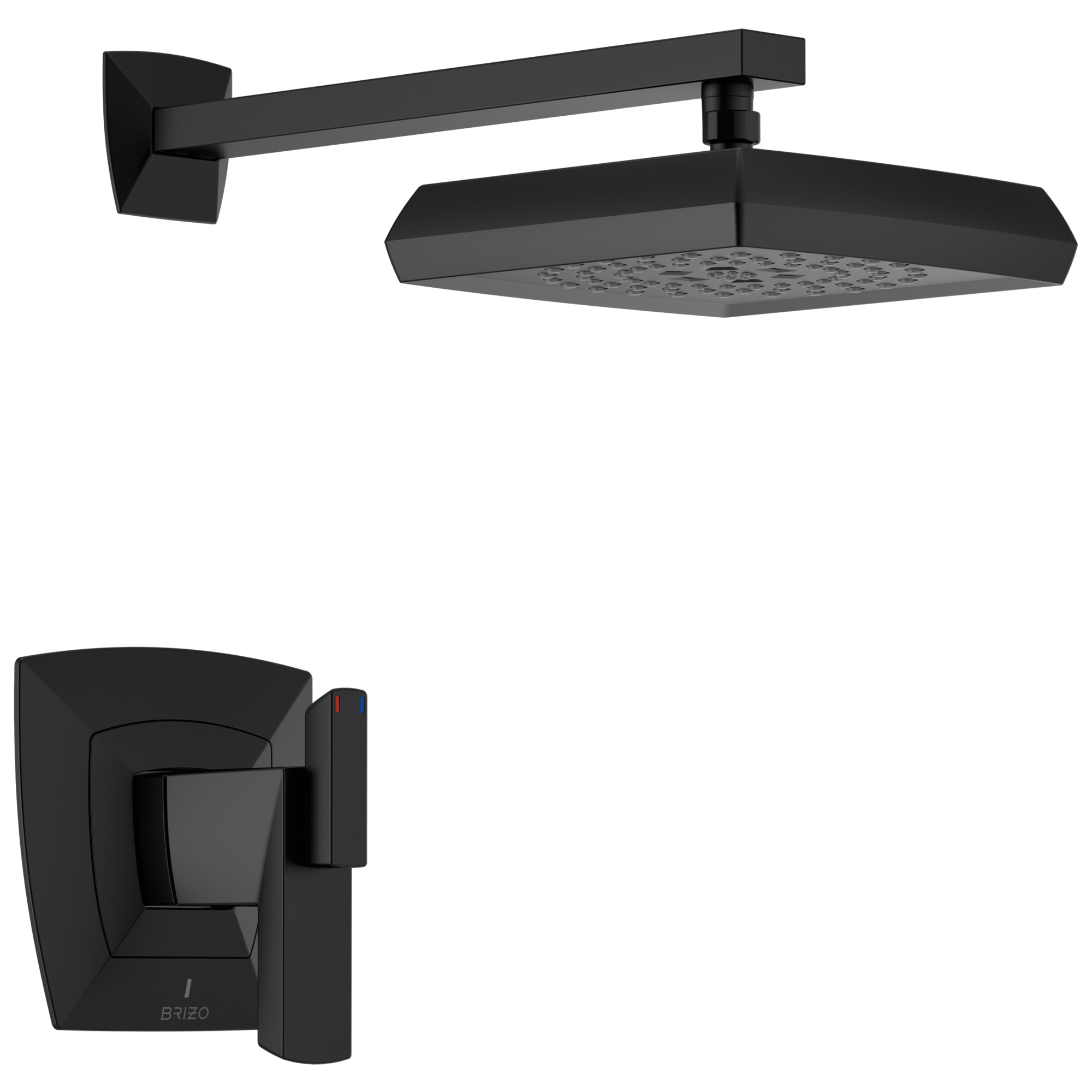 matte black thermostatic shower