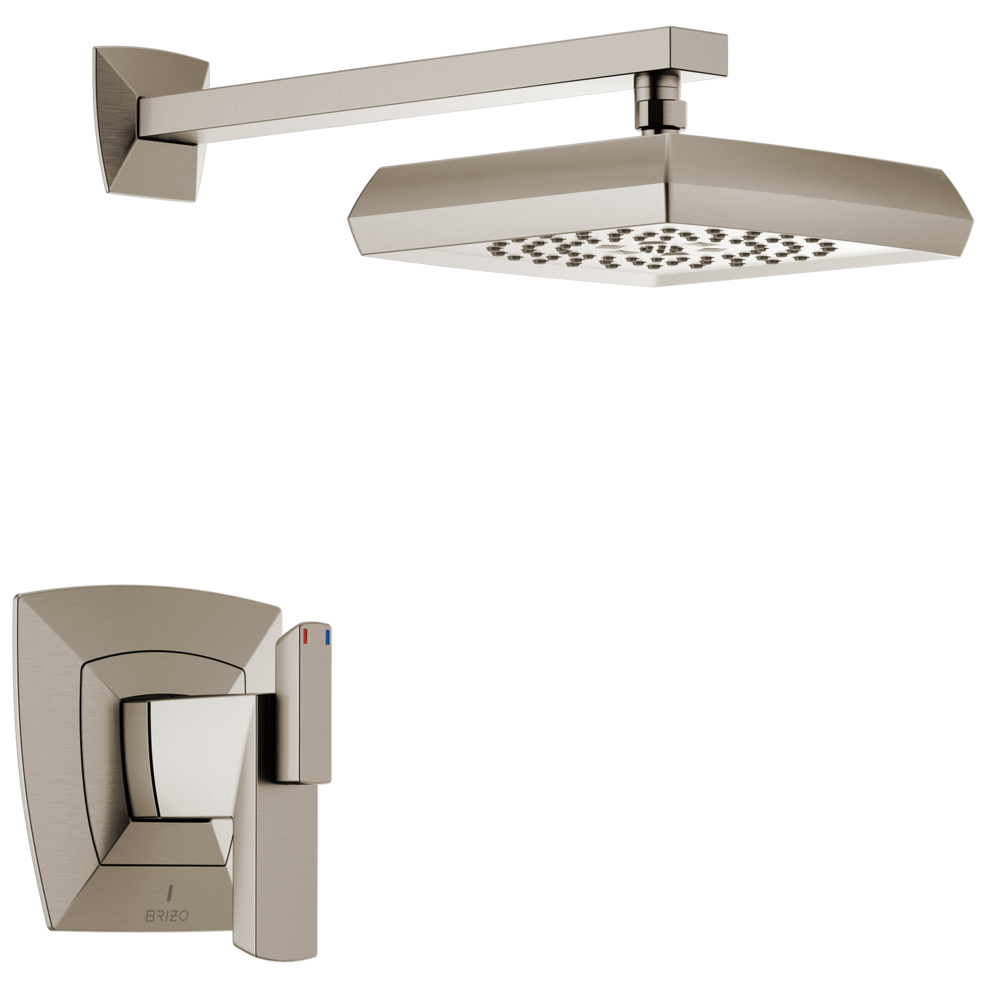 luxe nickel thermostatic shower