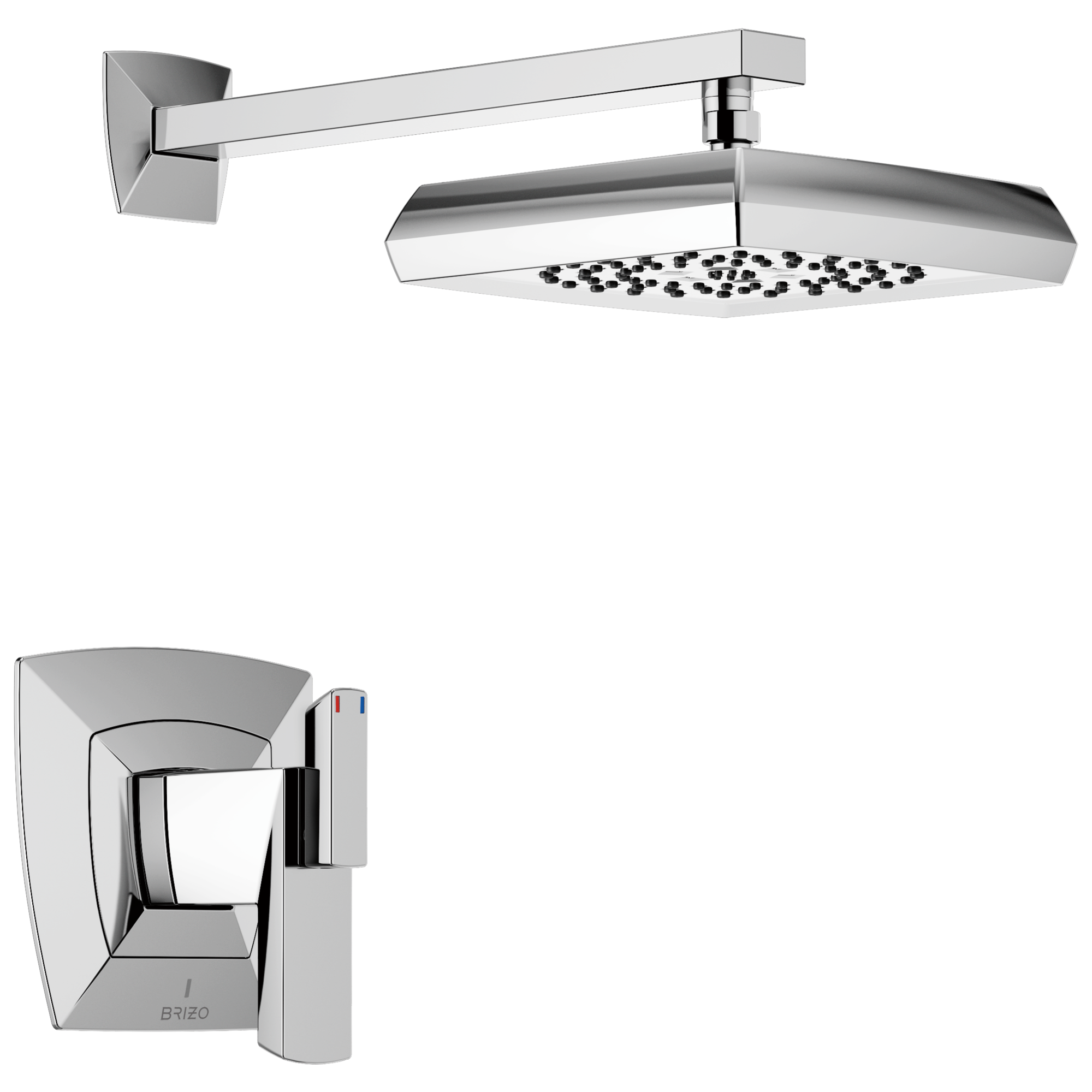 chrome thermostatic shower