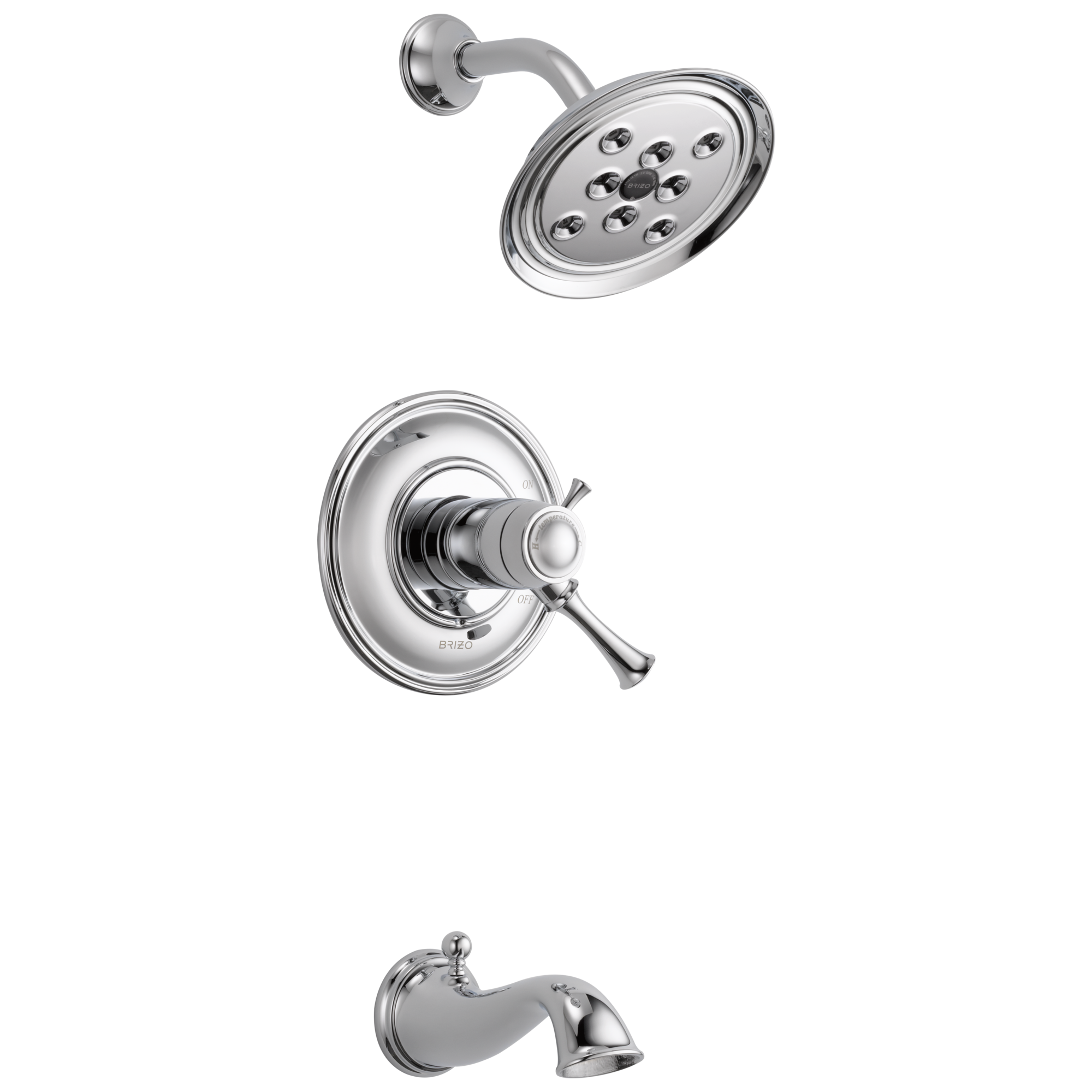 chrome thermostatic tub/shower