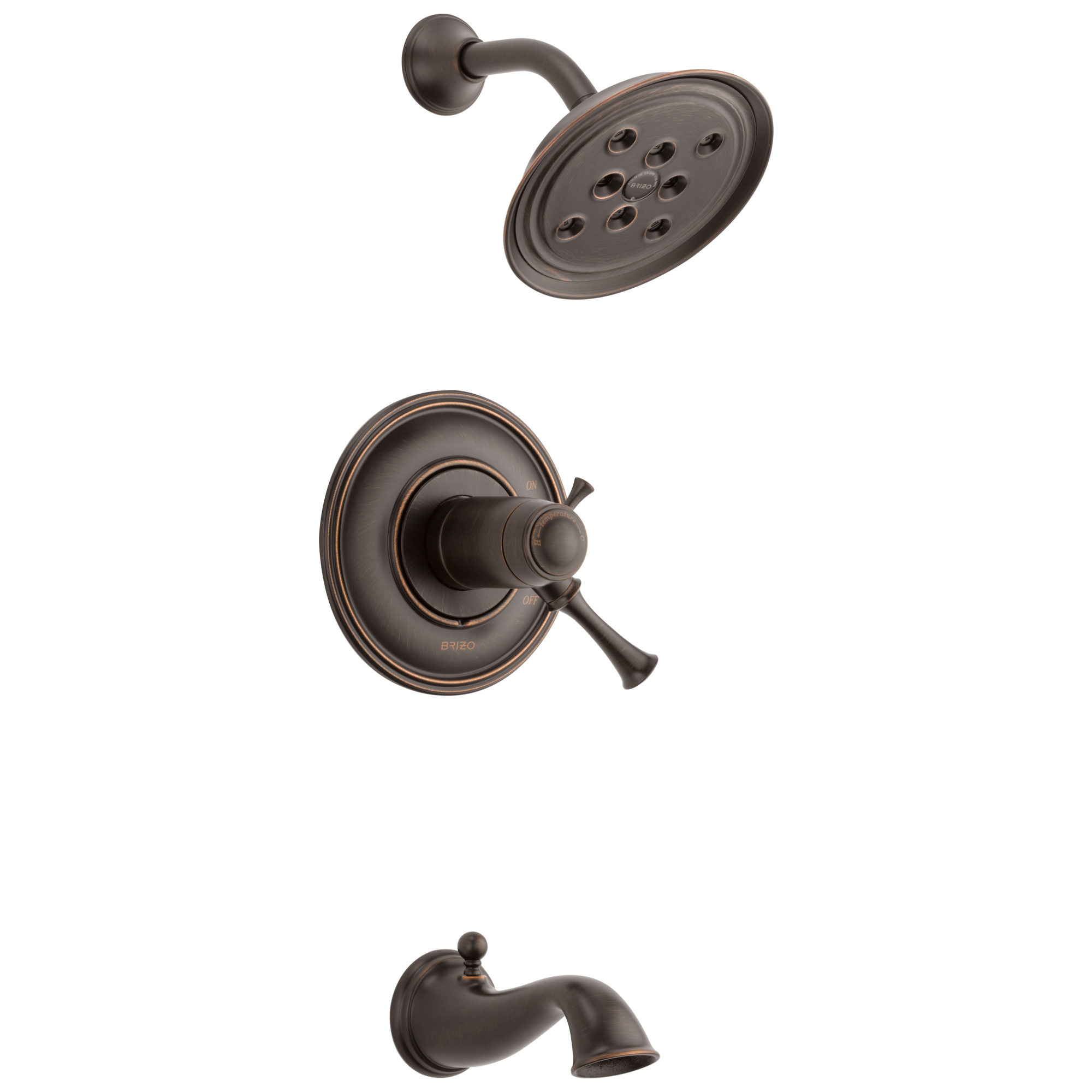 venetian bronze thermostatic tub/shower