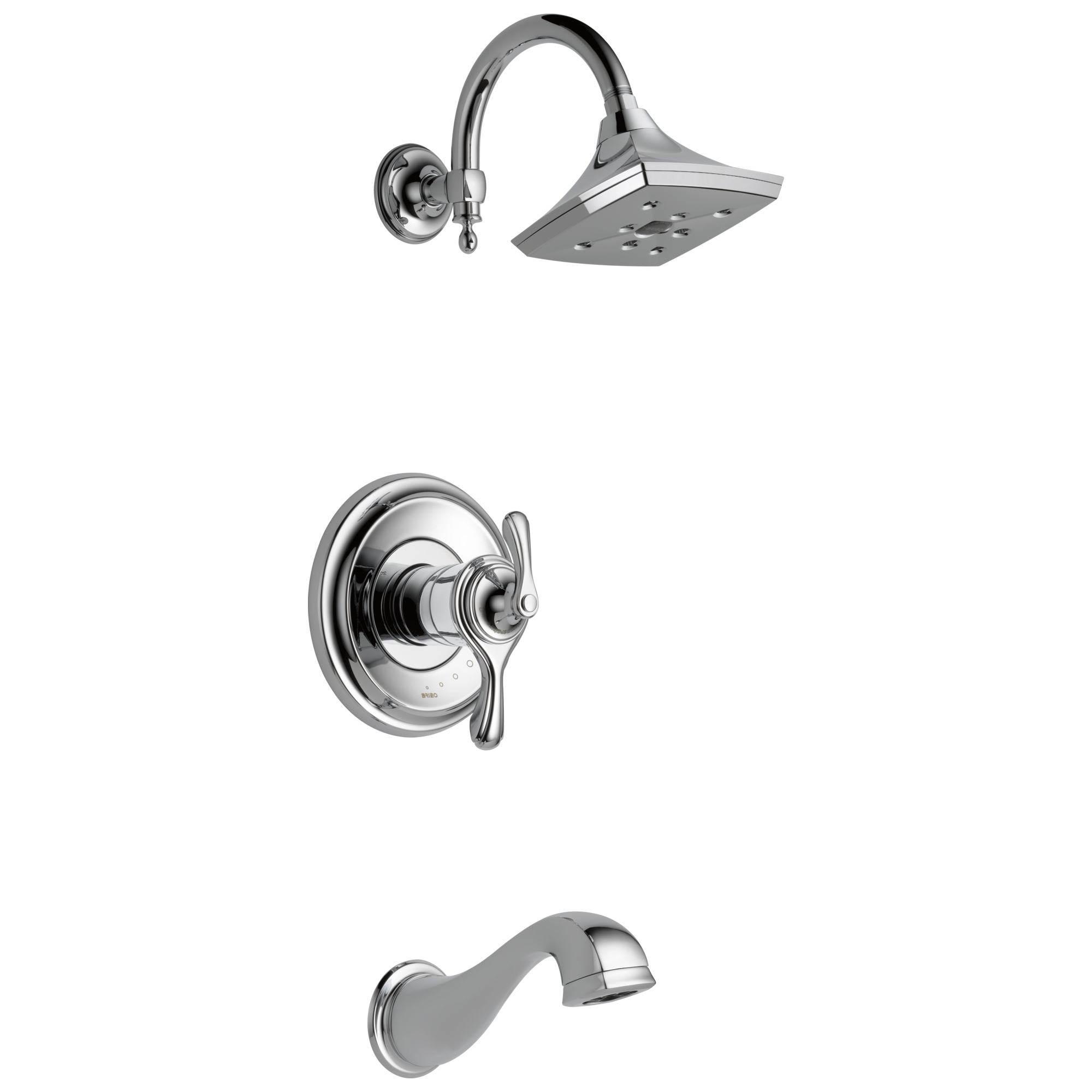 chrome thermostatic tub/shower