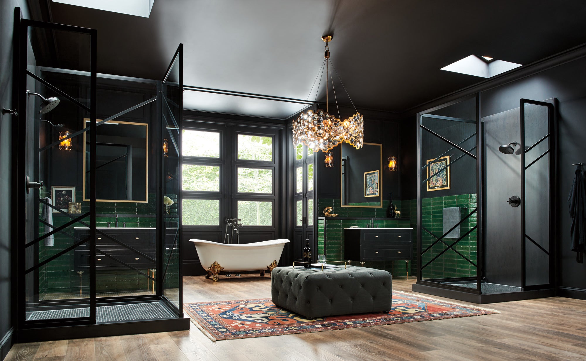 matte black showerhead