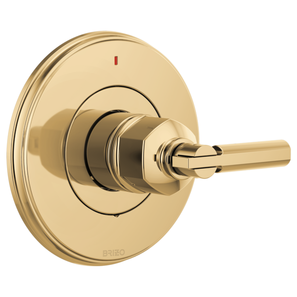 polished gold valve