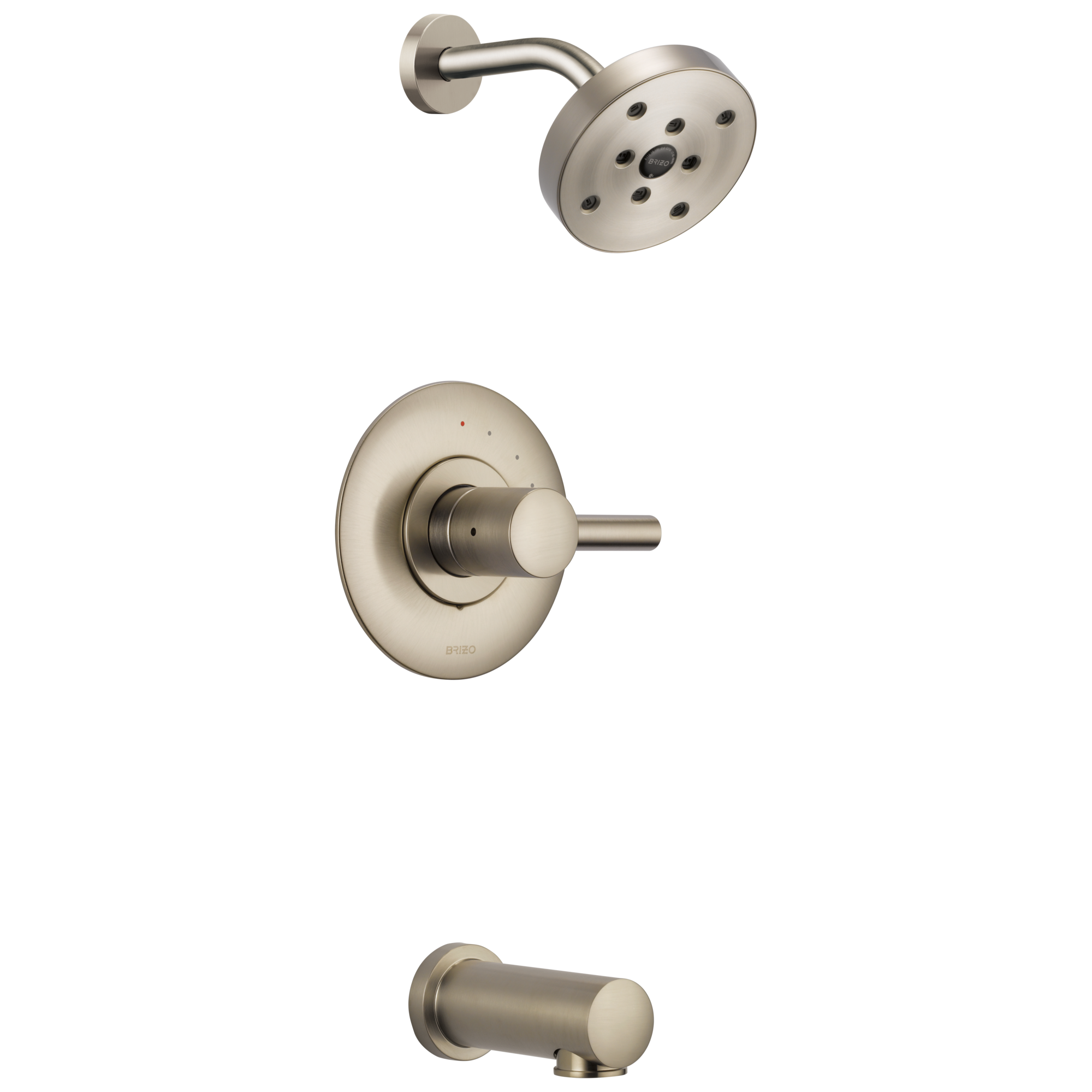 brushed nickel tub/shower