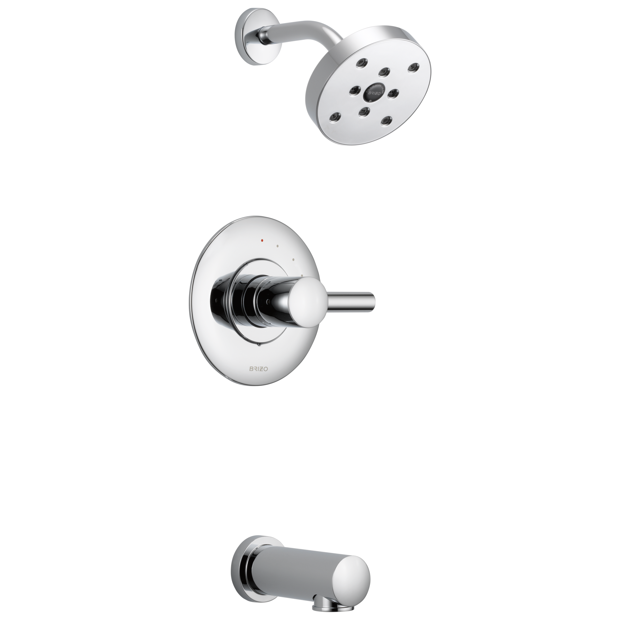 chrome tub/shower