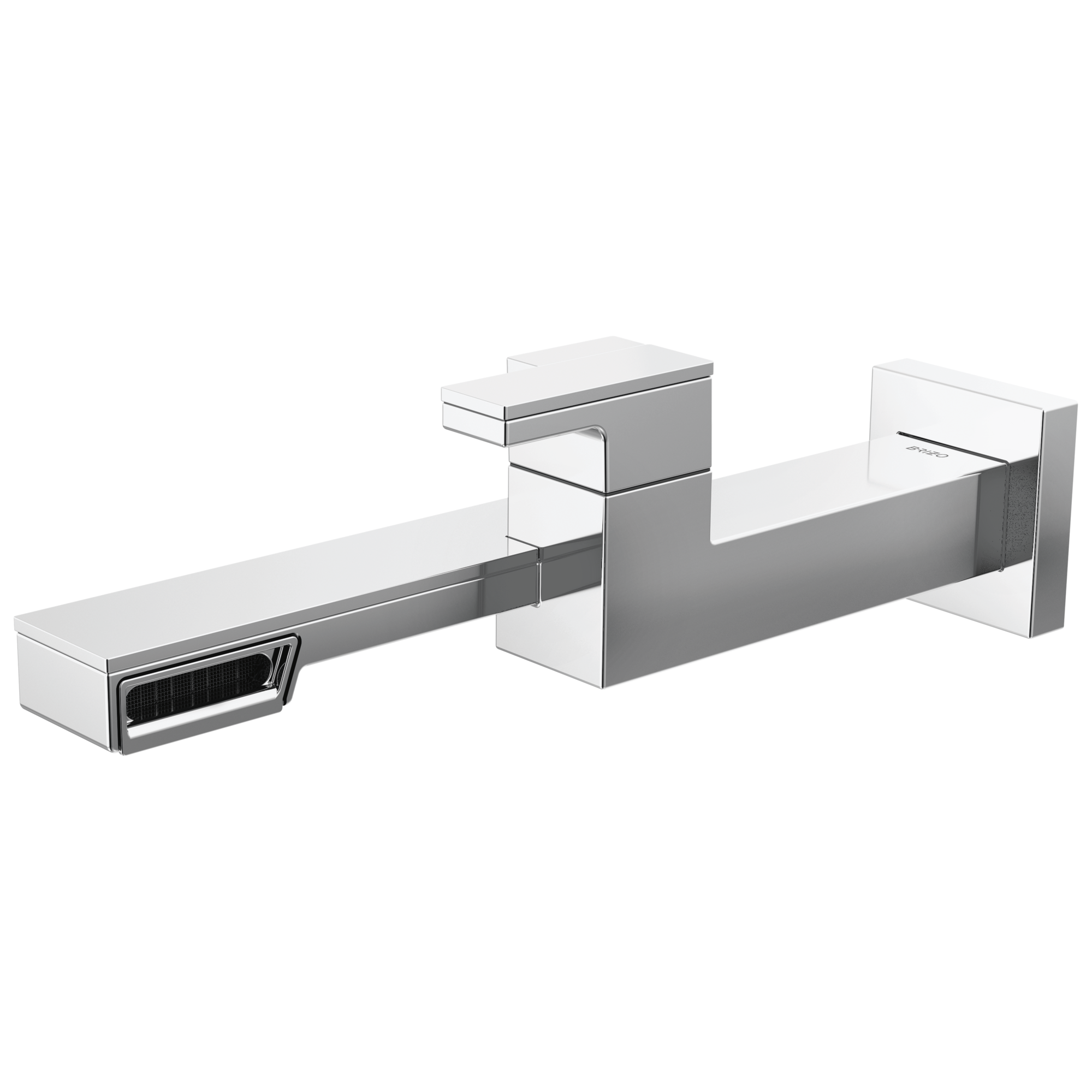 chrome lavatory faucet