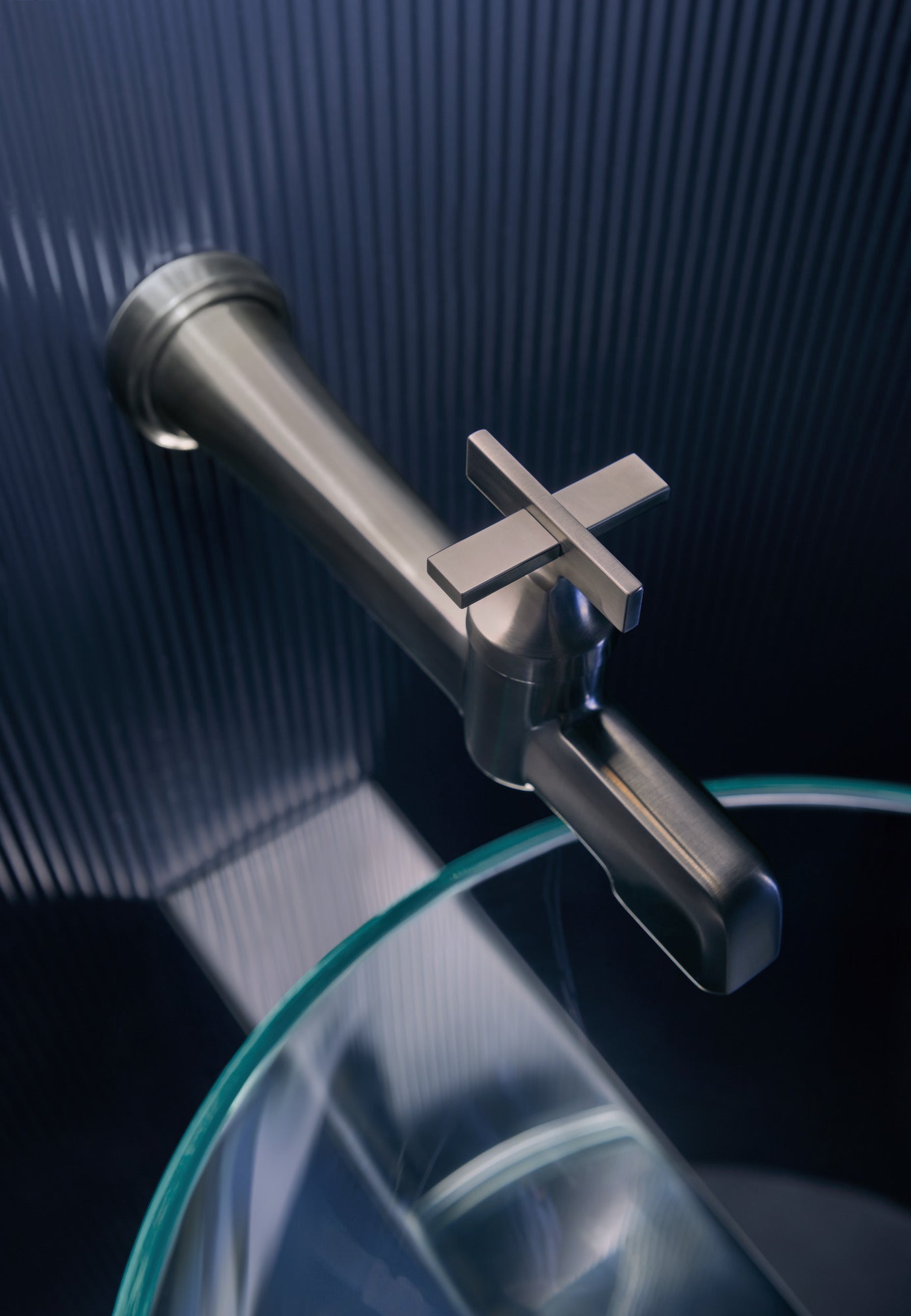 luxe steel lavatory faucet