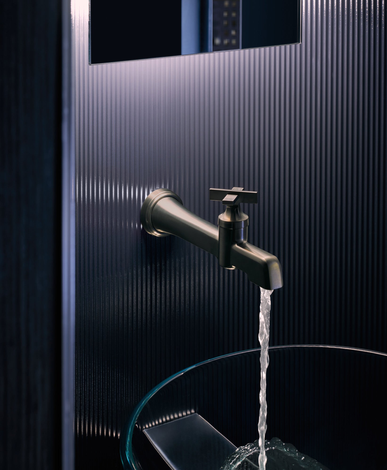 luxe steel lavatory faucet