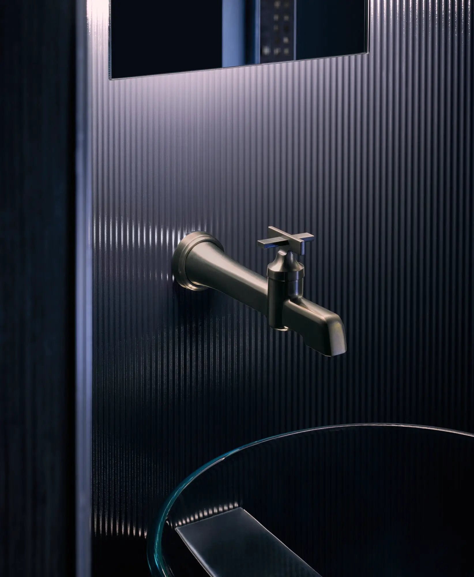 luxe steel lavatory faucet