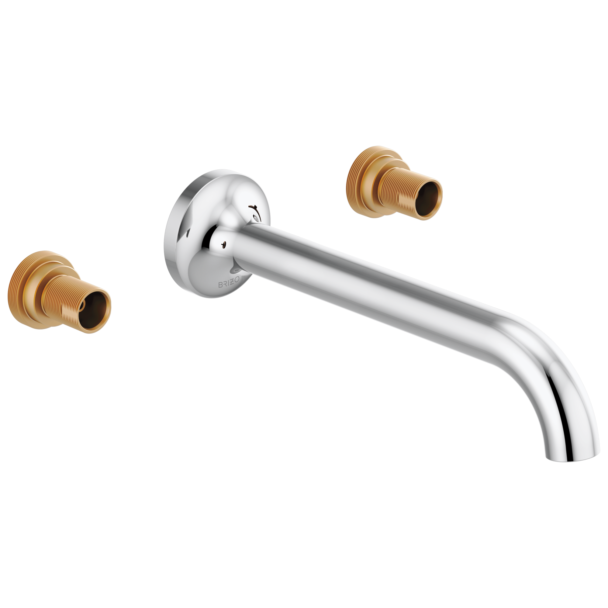 chrome lavatory faucet