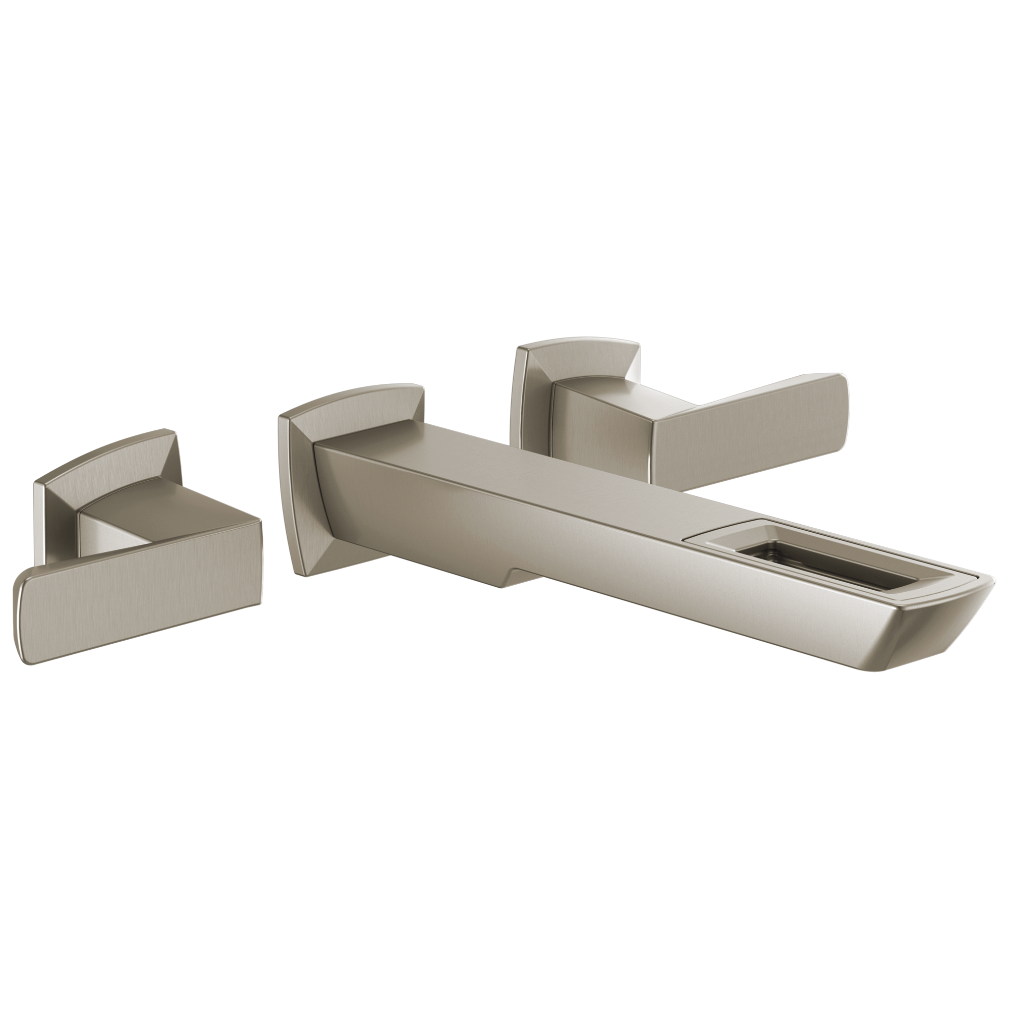 Brizo Vettis Two-Handle Wall Mount Lavatory Faucet With Open-Flow Spout 1.2 GPM by Brizo