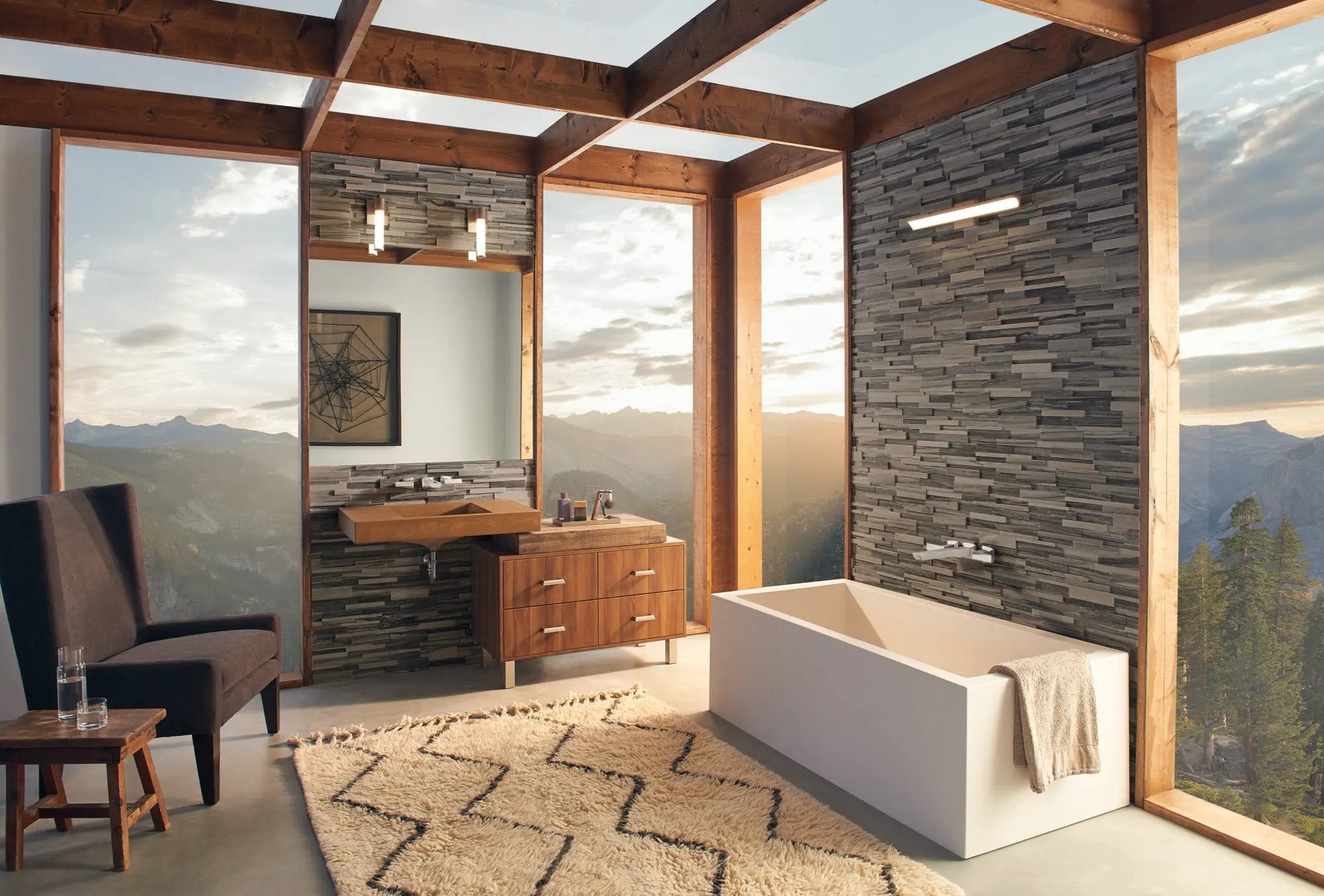 luxe nickel tub filler