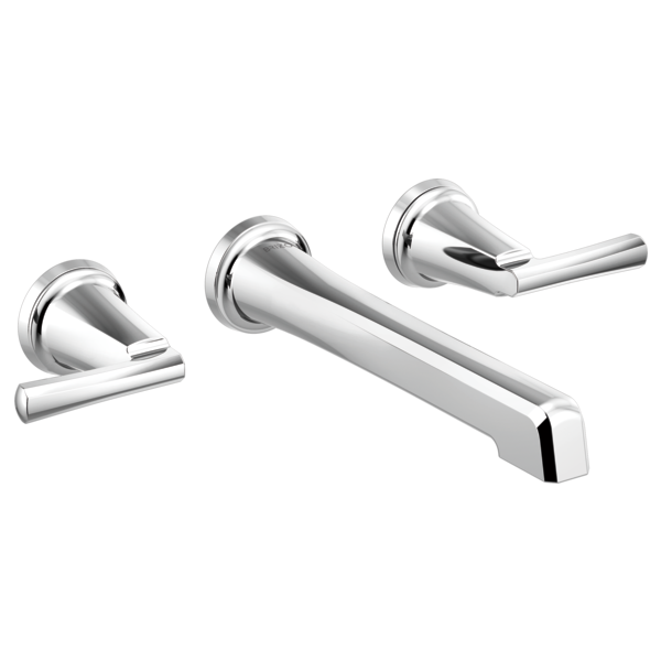 chrome lavatory faucet