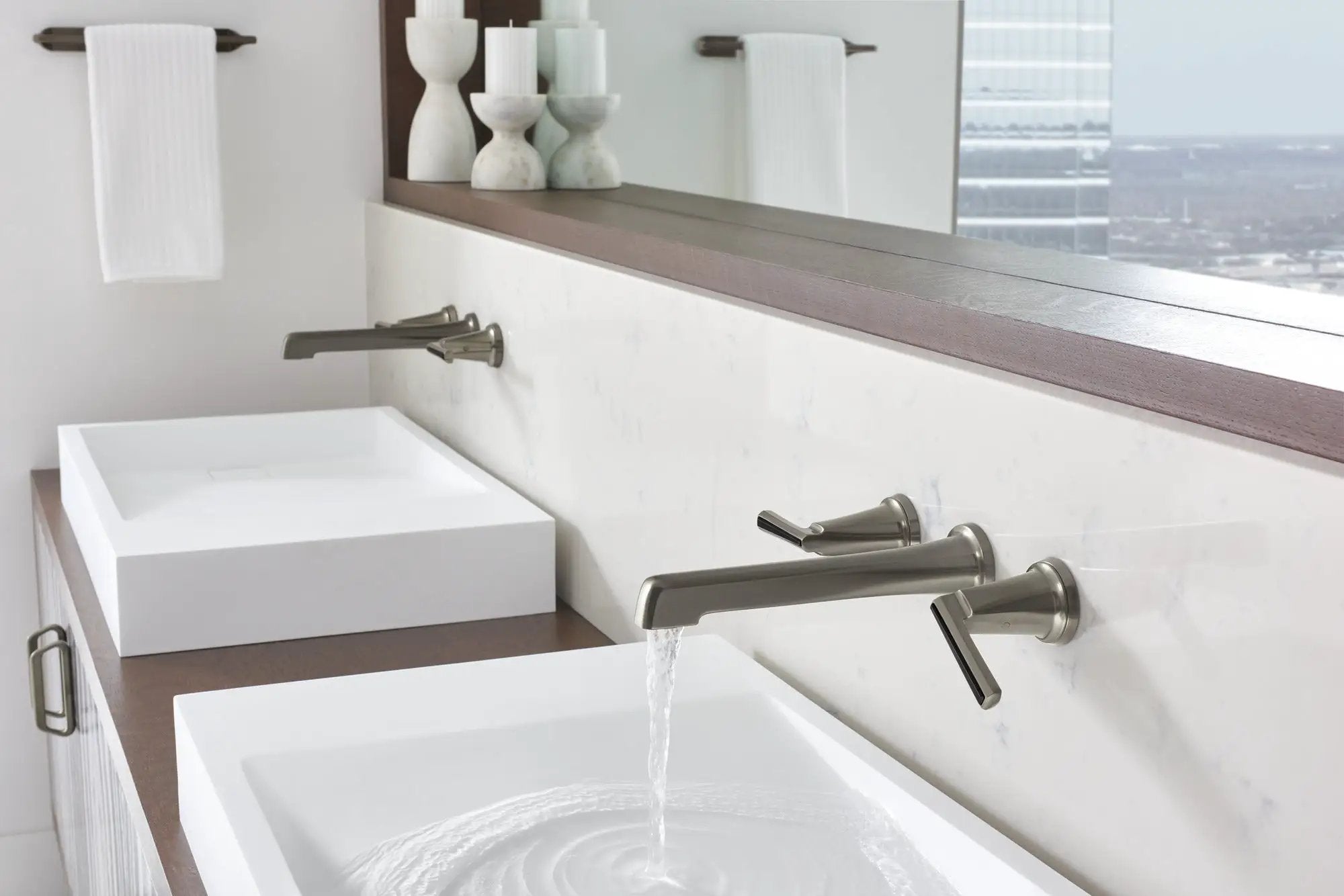 luxe steel lavatory faucet