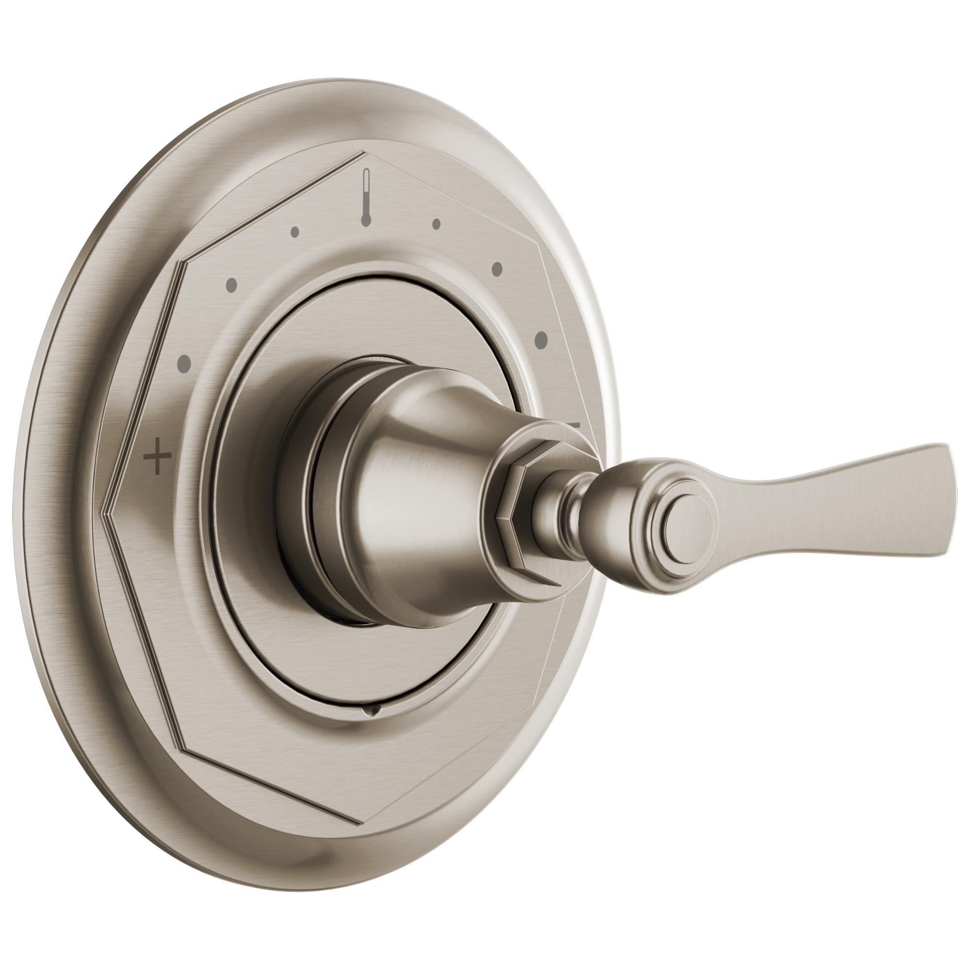 luxe nickel thermostatic valve