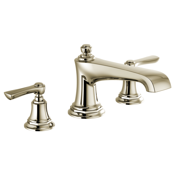 polished nickel tub faucet
