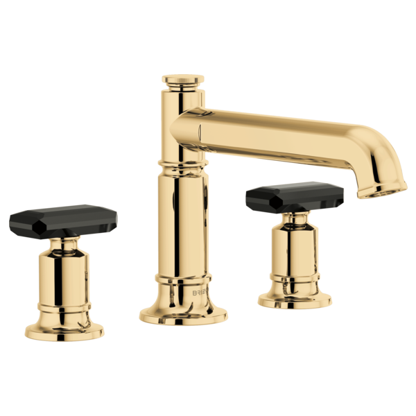 polished gold tub faucet