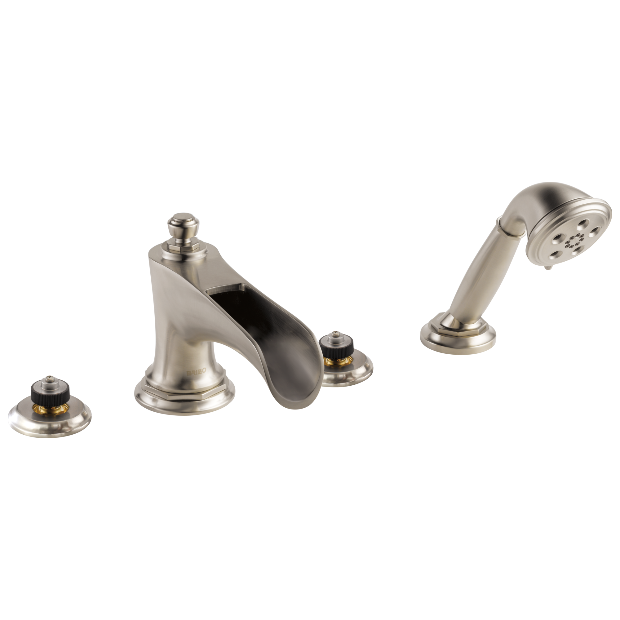 Brizo Rook Roman Tub Trim with Hand Shower - Less Handles by Brizo