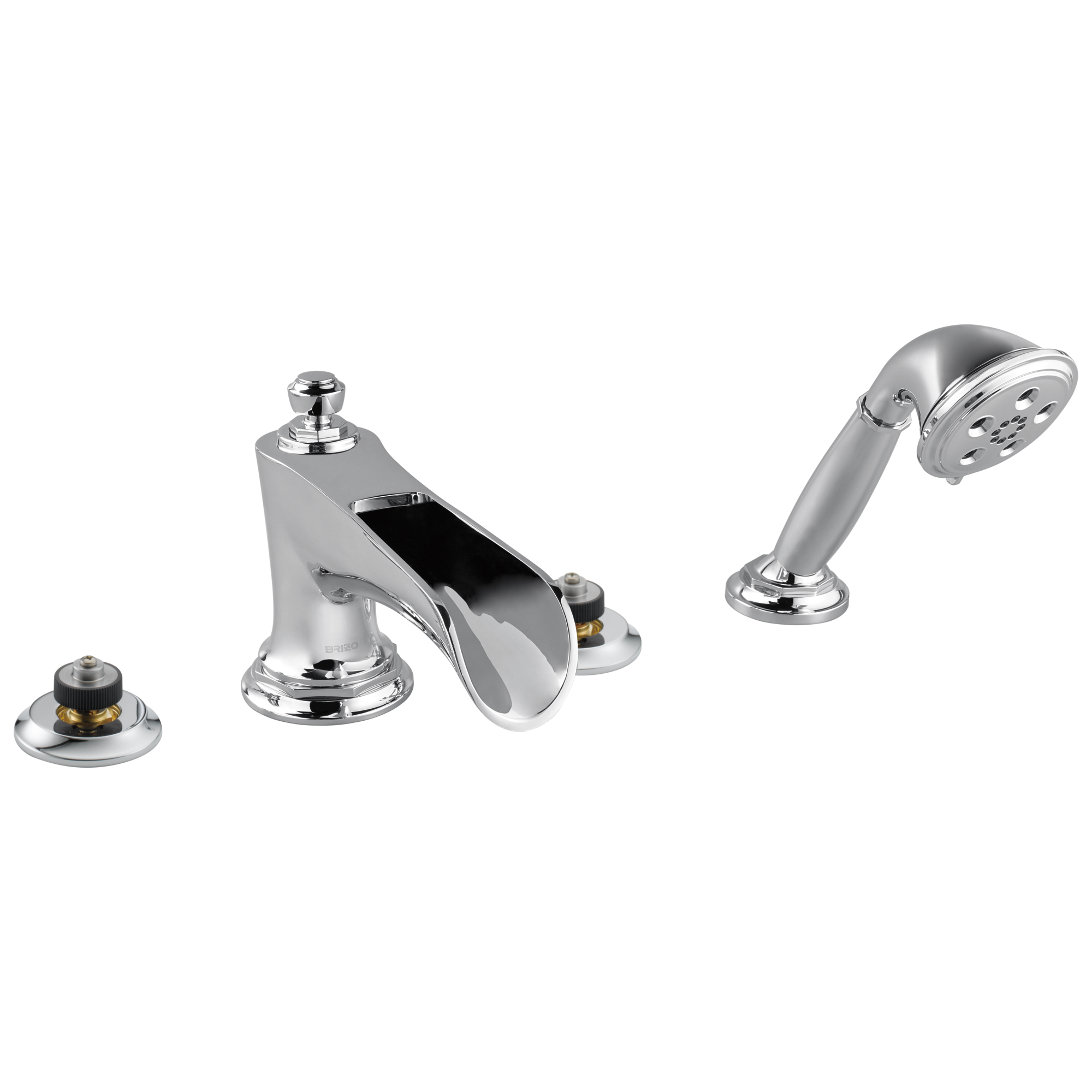 Brizo Rook Roman Tub Trim with Hand Shower - Less Handles by Brizo