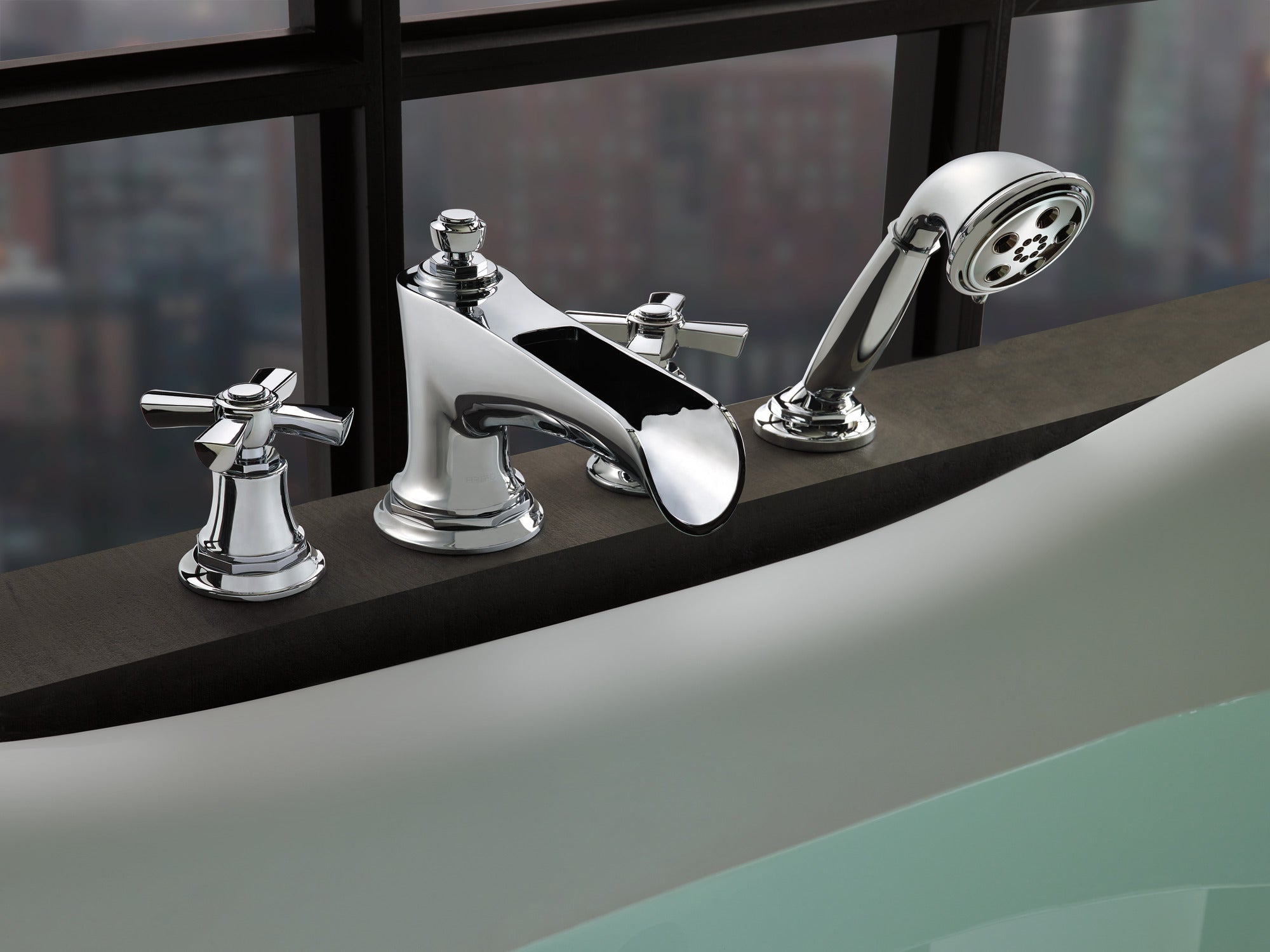 chrome hand shower