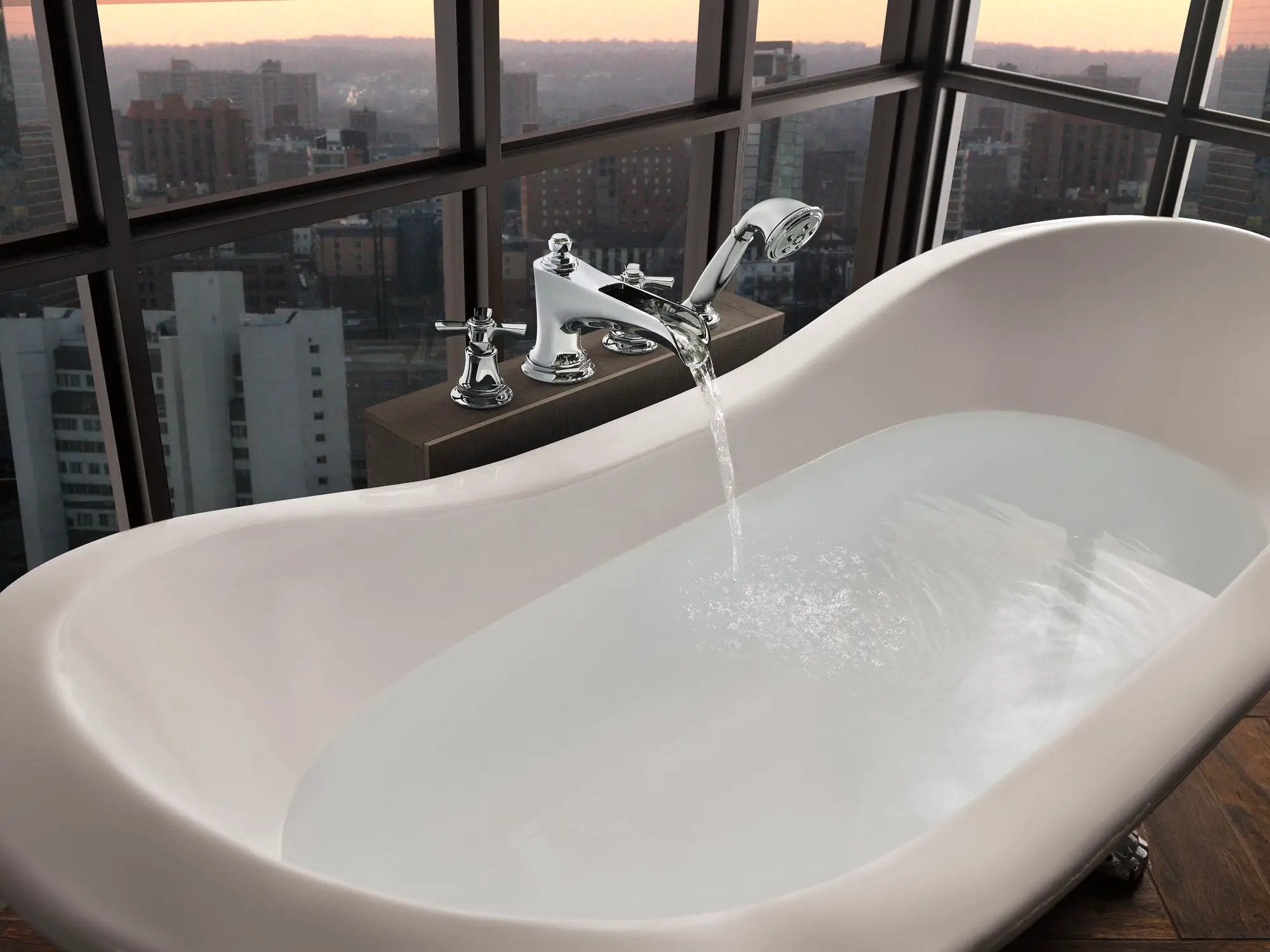 chrome hand shower