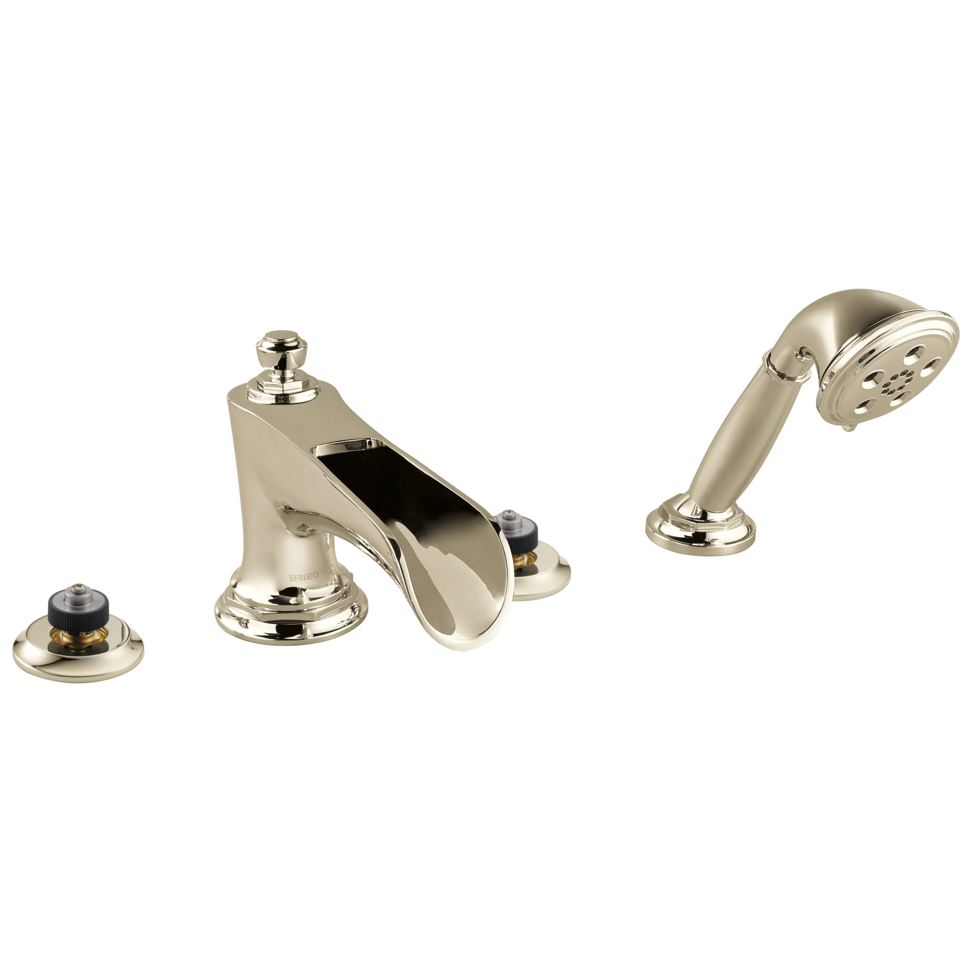 Brizo Rook Roman Tub Trim with Hand Shower - Less Handles by Brizo