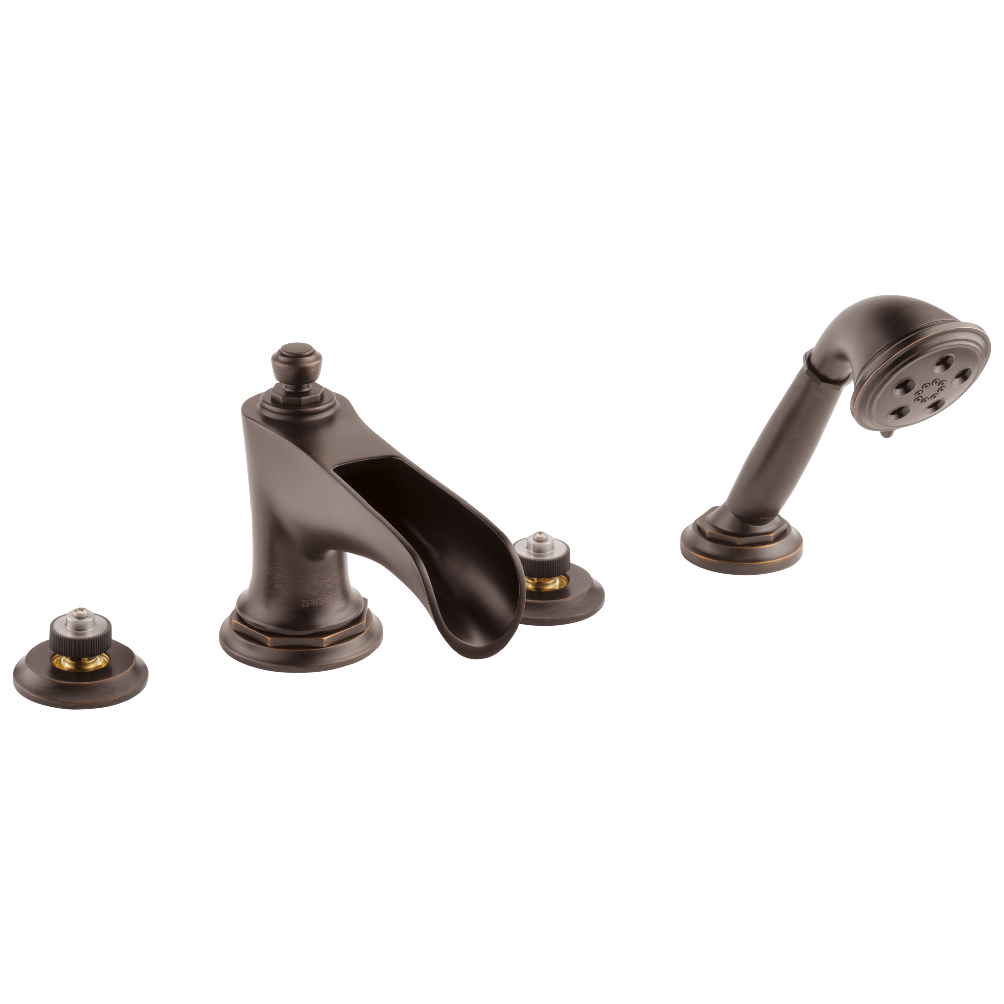 Brizo Rook Roman Tub Trim with Hand Shower - Less Handles by Brizo
