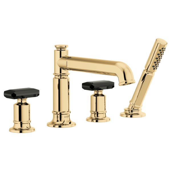 polished gold handshower