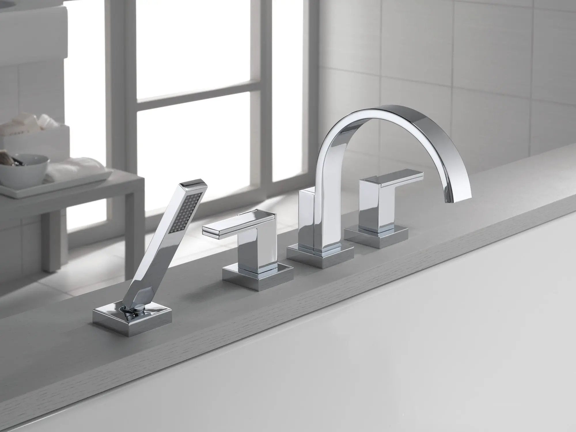 chrome hand shower