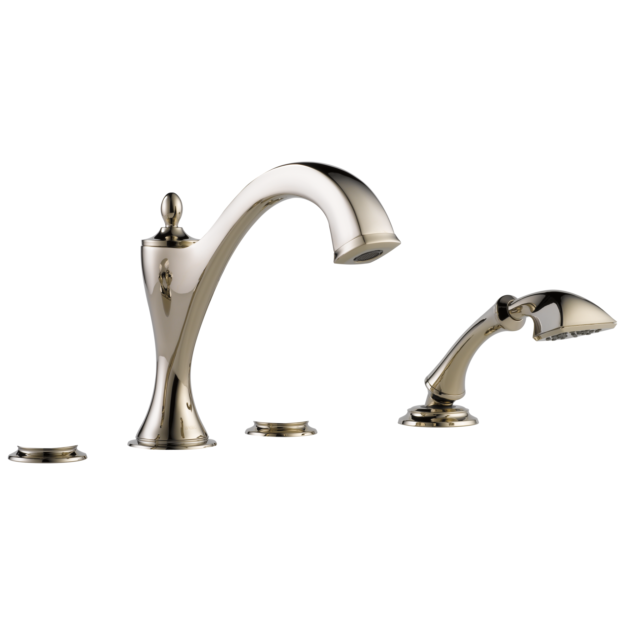 polished nickel hand shower