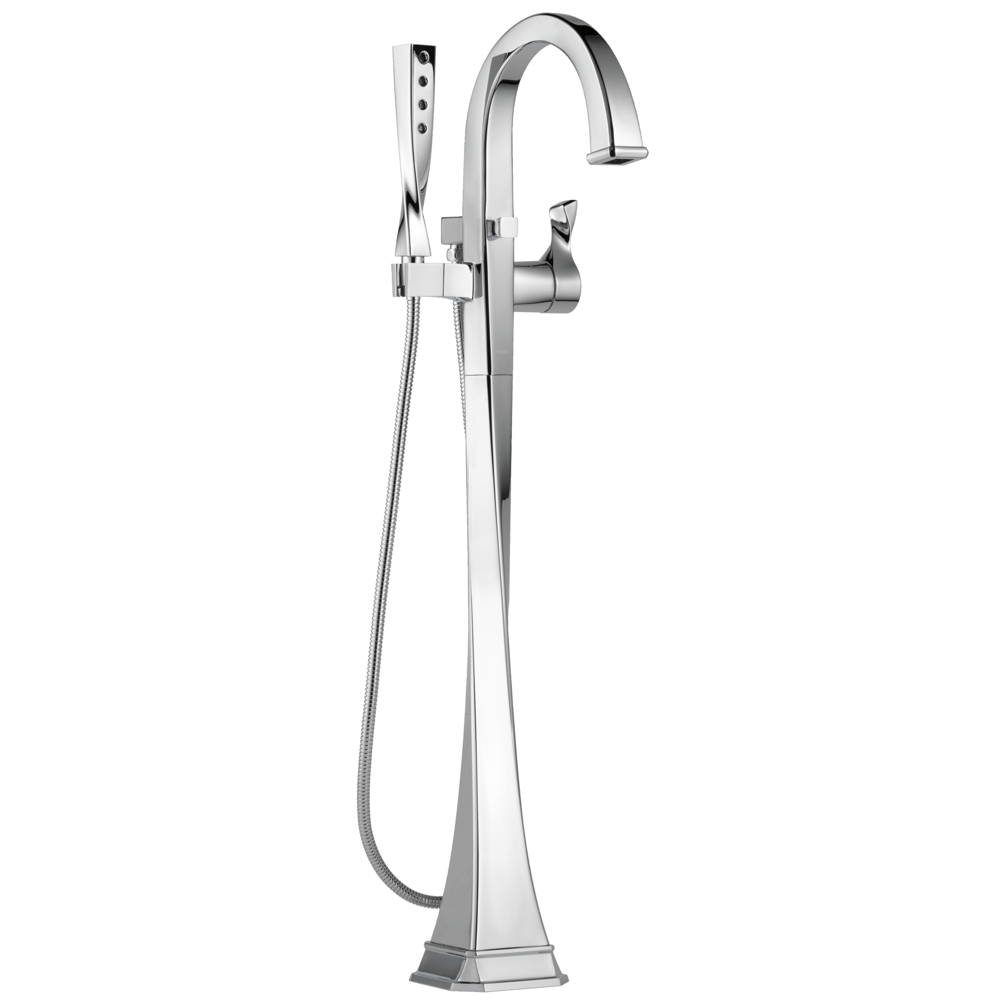 chrome tub filler