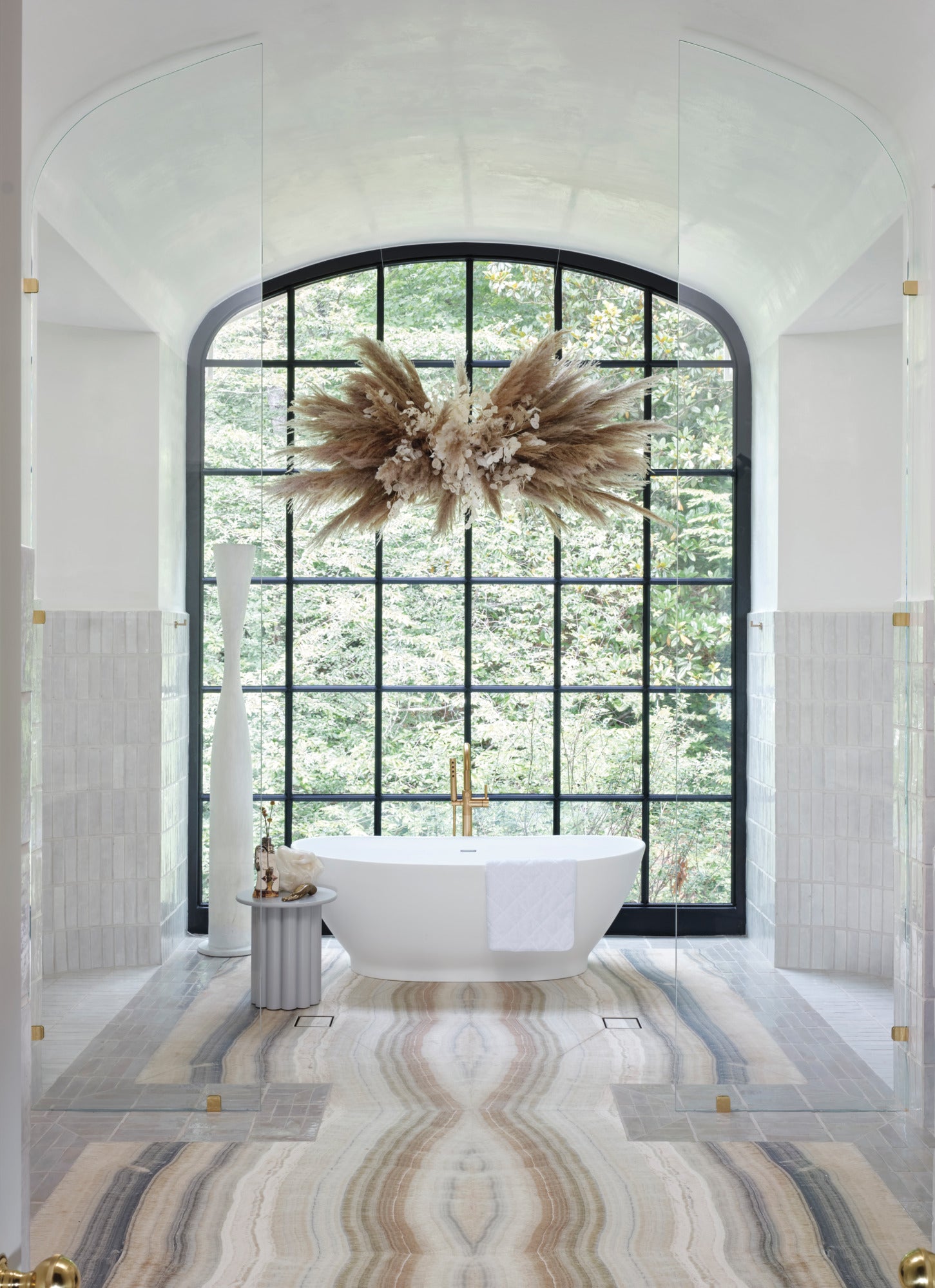 luxe gold tub filler