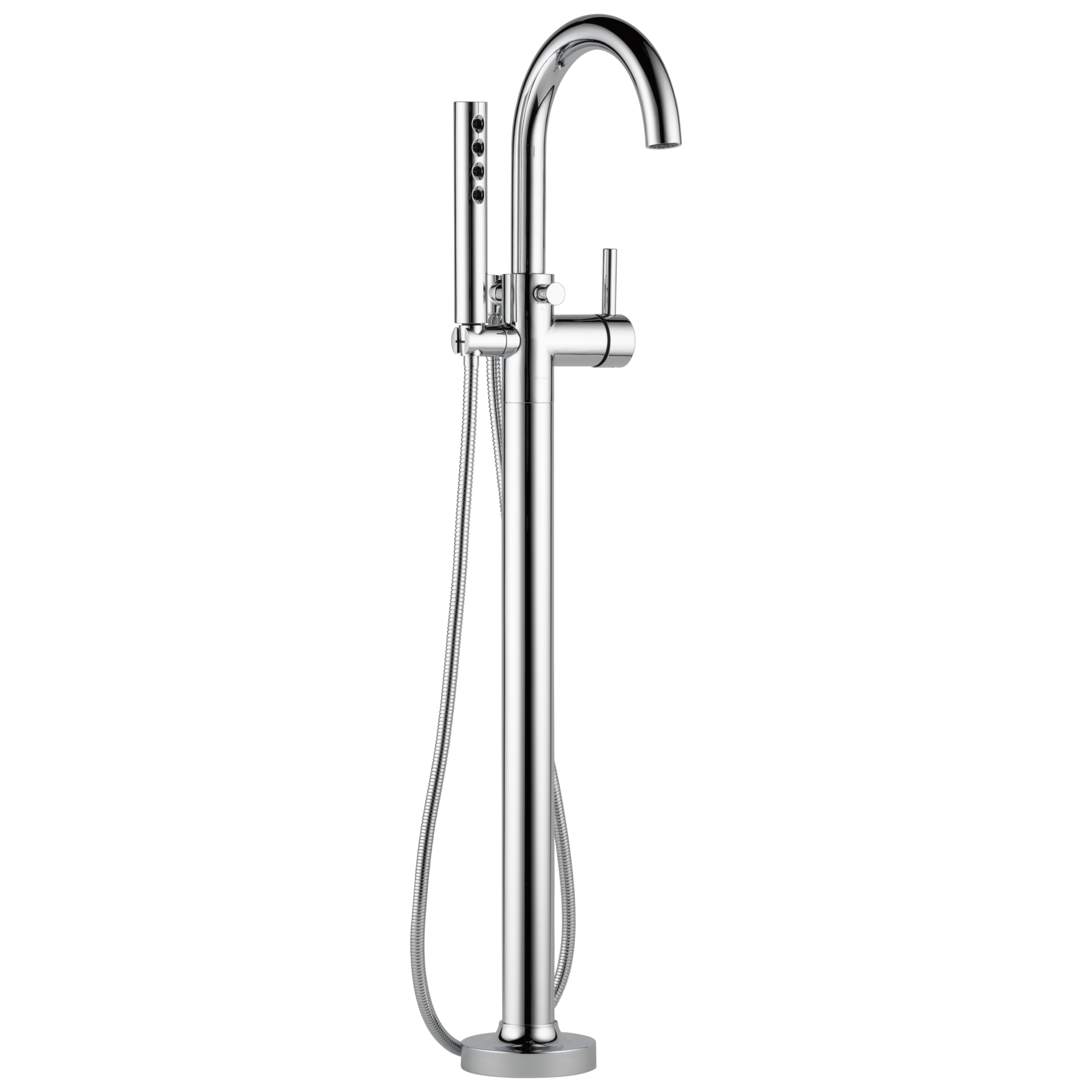 chrome tub filler
