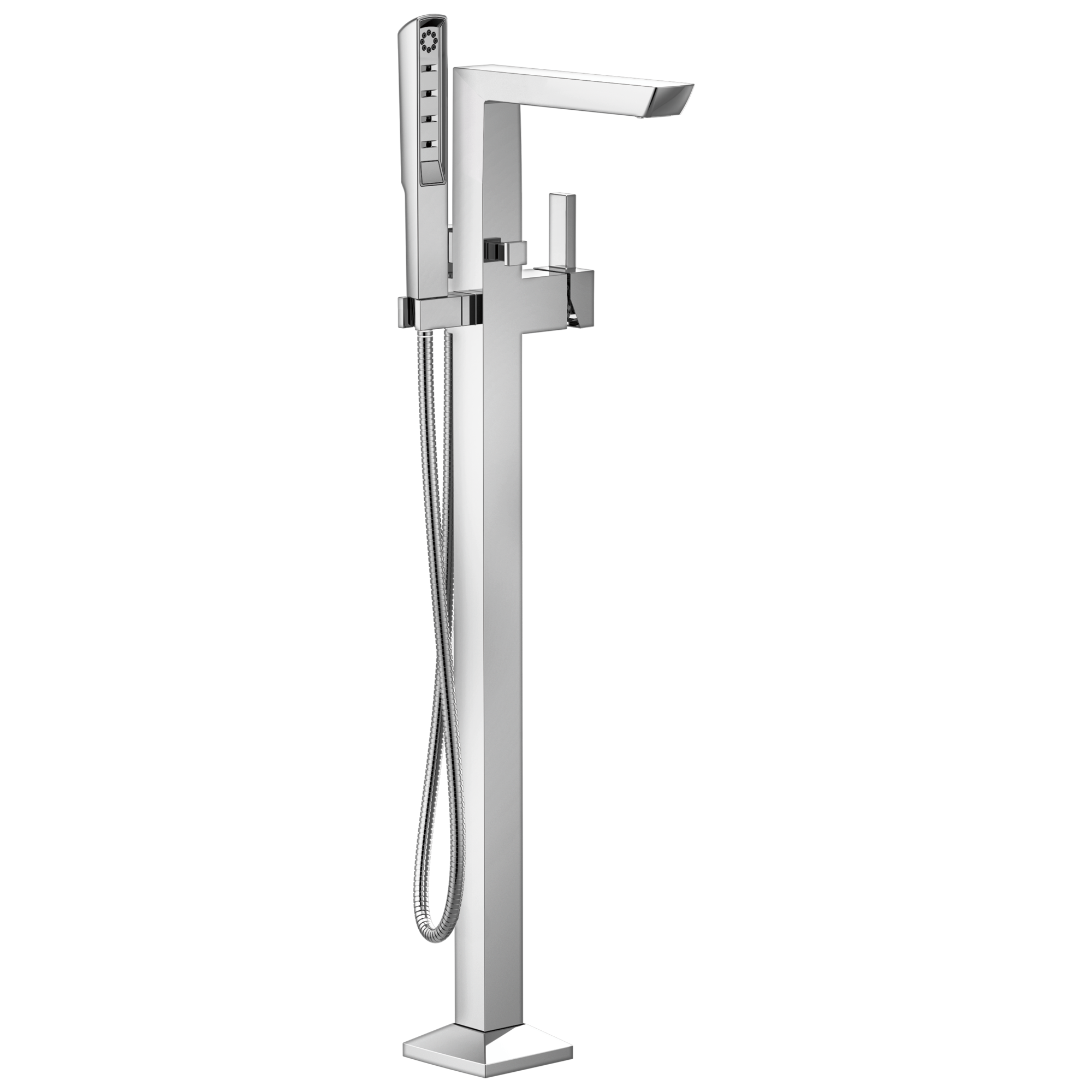 chrome tub filler