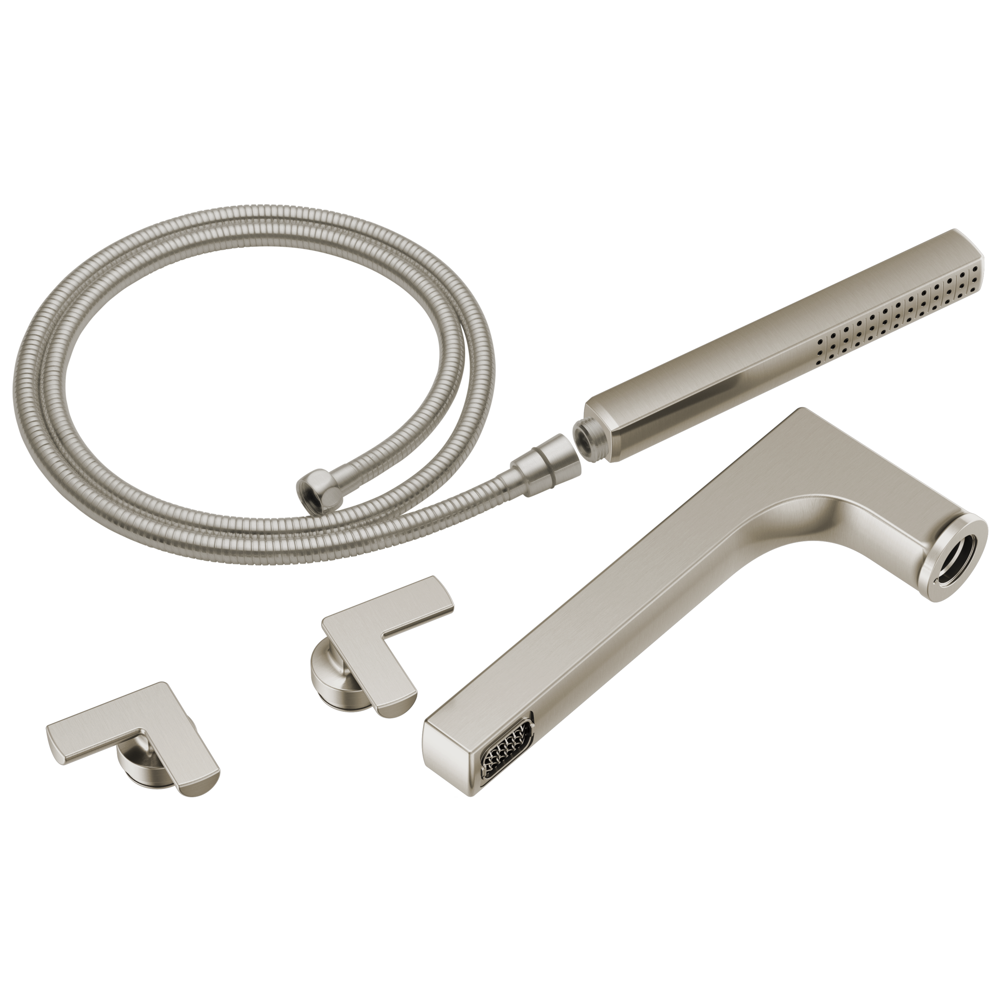 luxe nickel tub filler trim kit