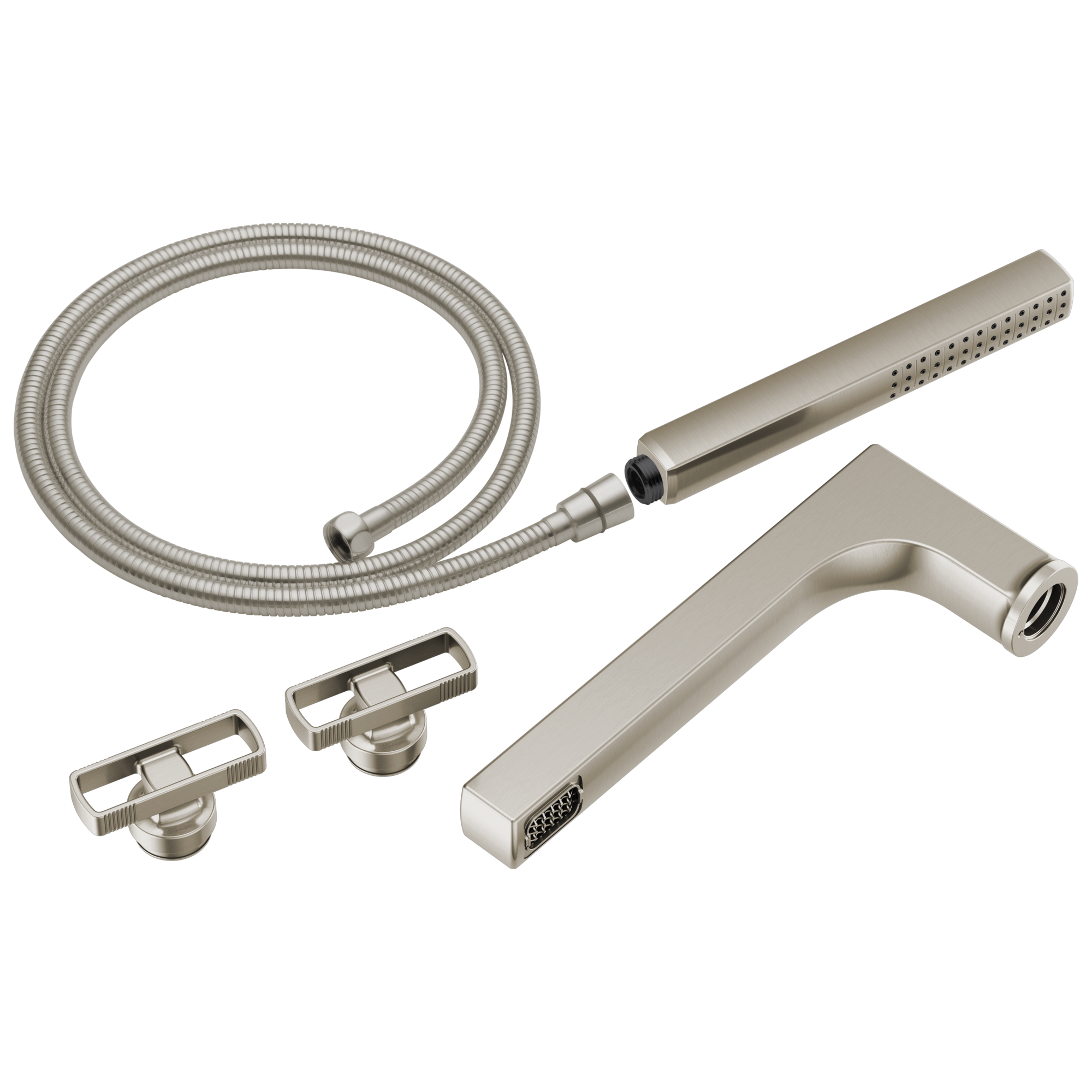 luxe nickel tub filler trim kit