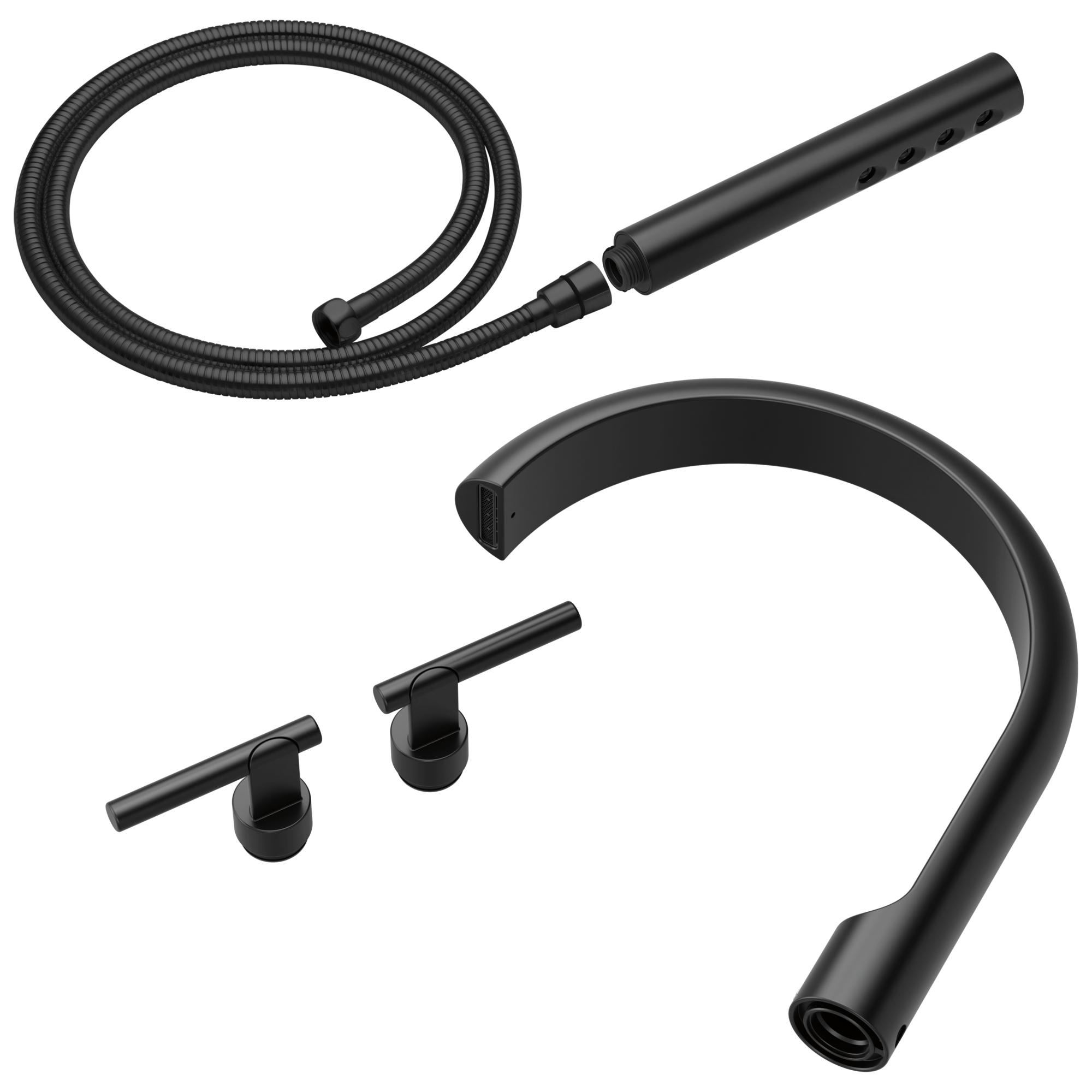 Brizo Roccesco Two-Handle Tub Filler Trim Kit with Lever Handles